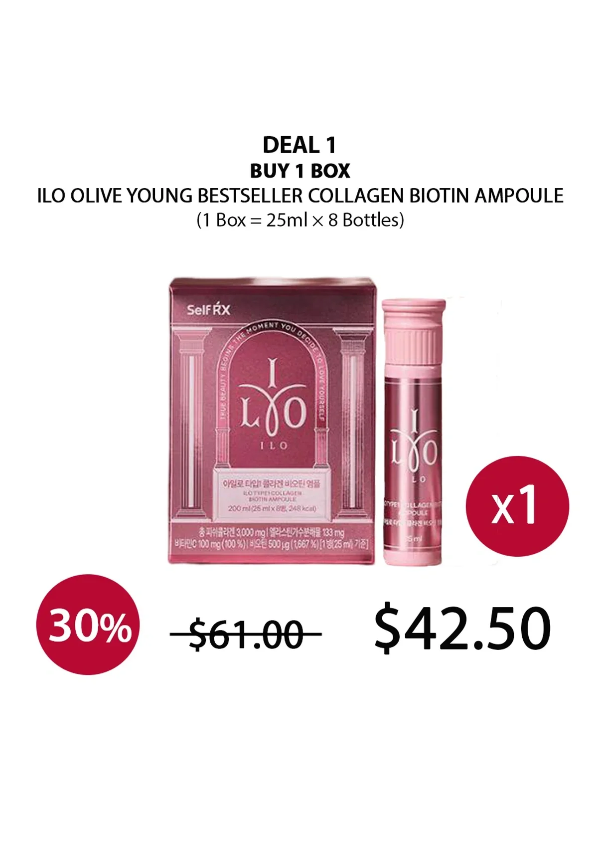 [ILO] Olive Young Bestseller Collagen Biotin Ampoule (1 Box = 25ml × 8 Bottles) - Image 20