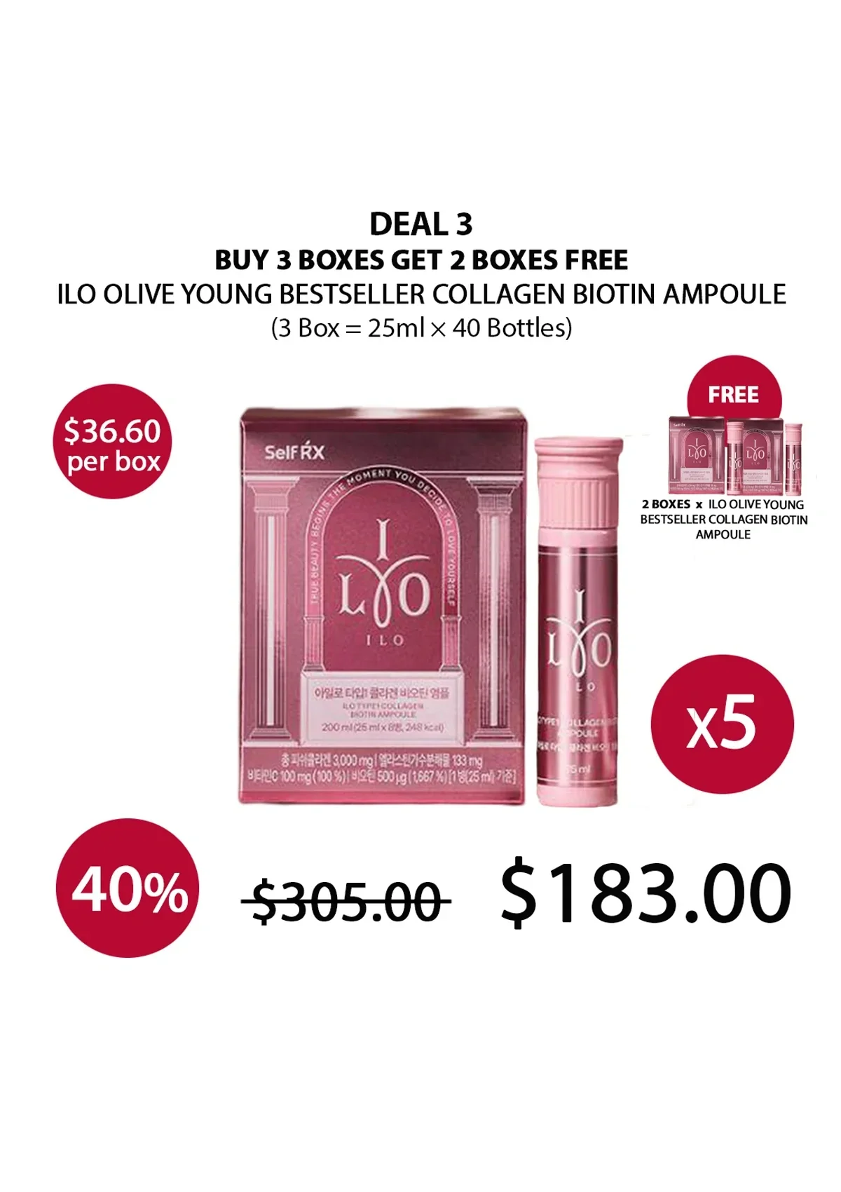 [ILO] Olive Young Bestseller Collagen Biotin Ampoule (1 Box = 25ml × 8 Bottles) - Image 22