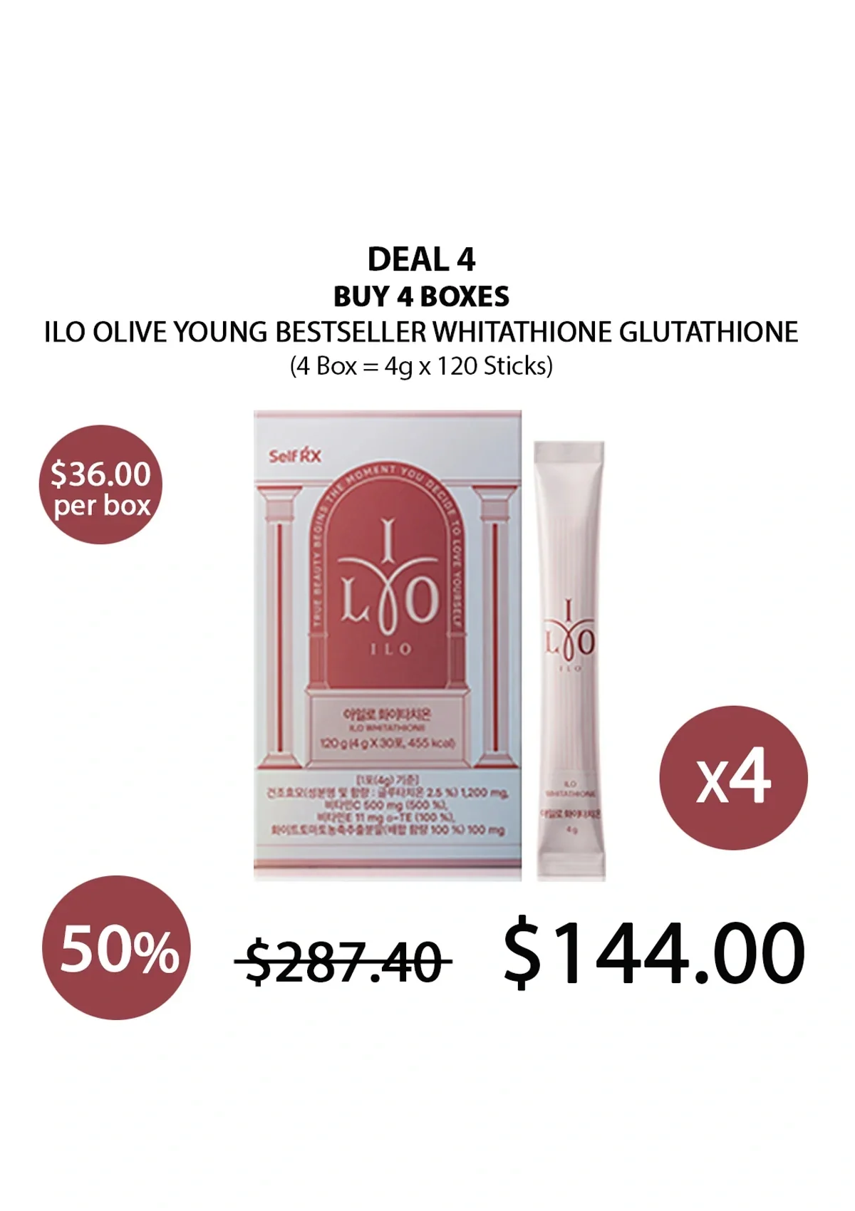 [ILO] Olive Young Bestseller Whitathione Glutathione (1 Box = 4g x 30 Sticks) - Image 17