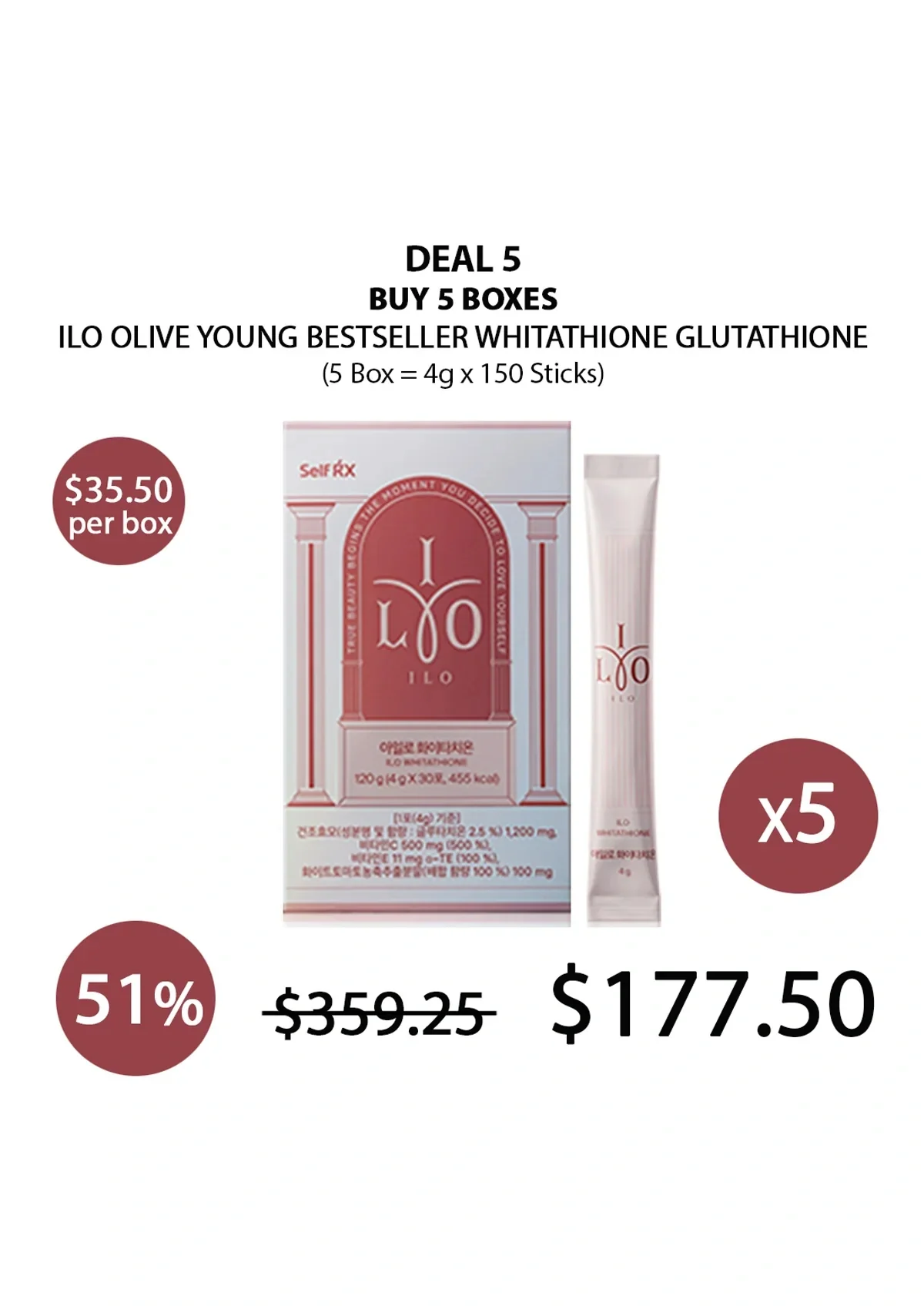 [ILO] Olive Young Bestseller Whitathione Glutathione (1 Box = 4g x 30 Sticks) - Image 18