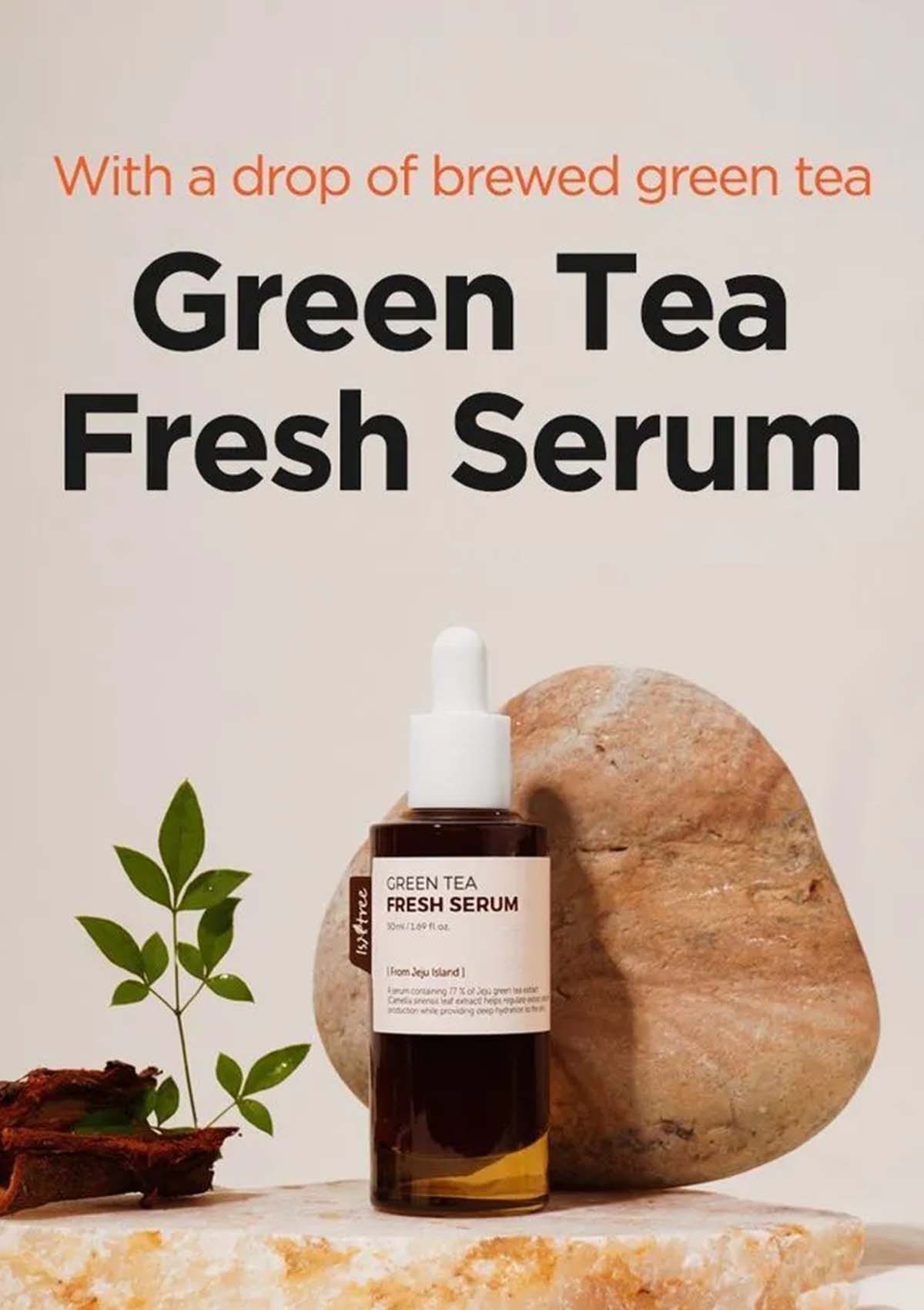 [ISNTREE] Green Tea Fresh Serum 50ml - Image 3