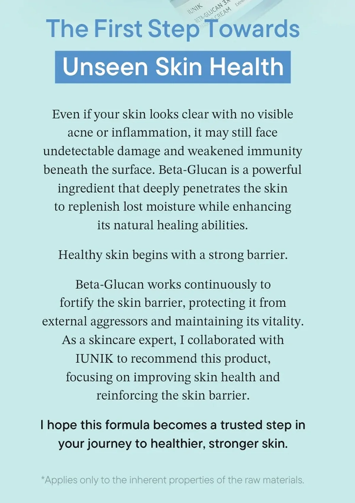 [iUNIK] Beta Glucan Daily Moisture Cream 60ml - Image 9