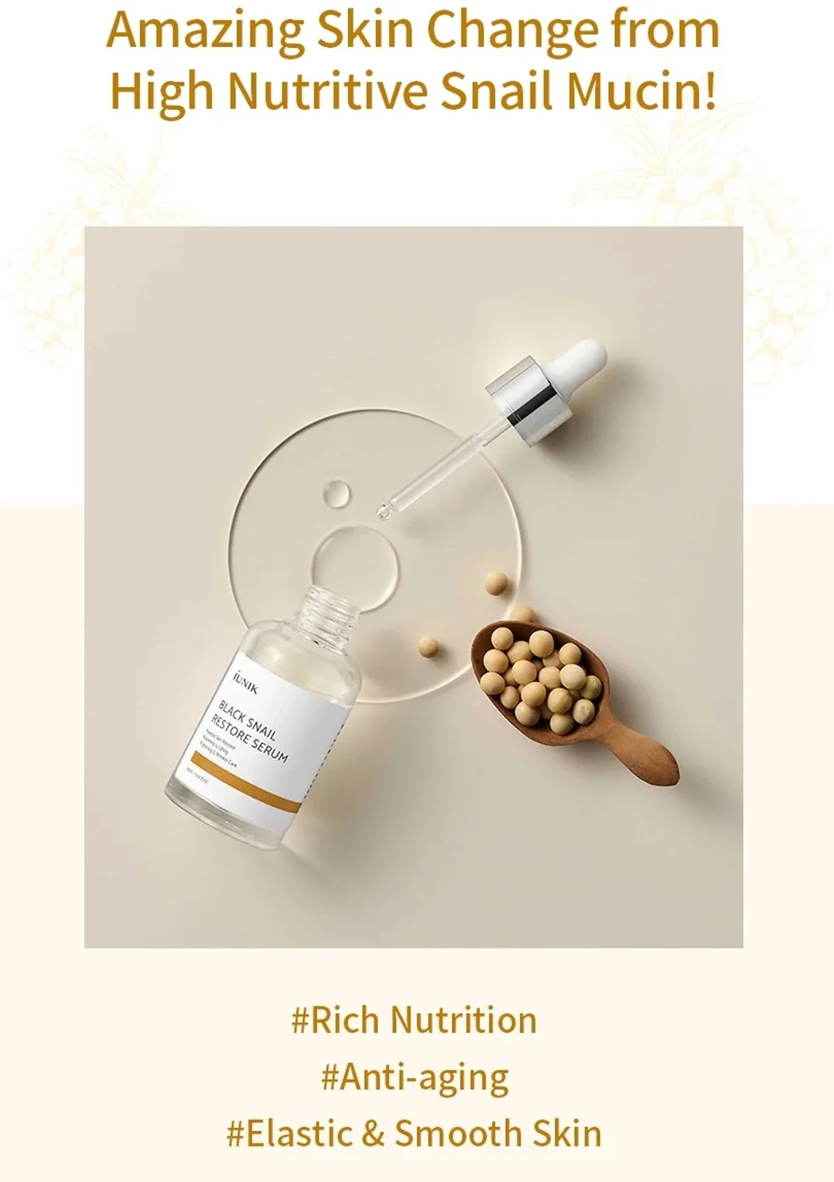 [iUNIK] Black Snail Restore Serum 50ml - Image 4