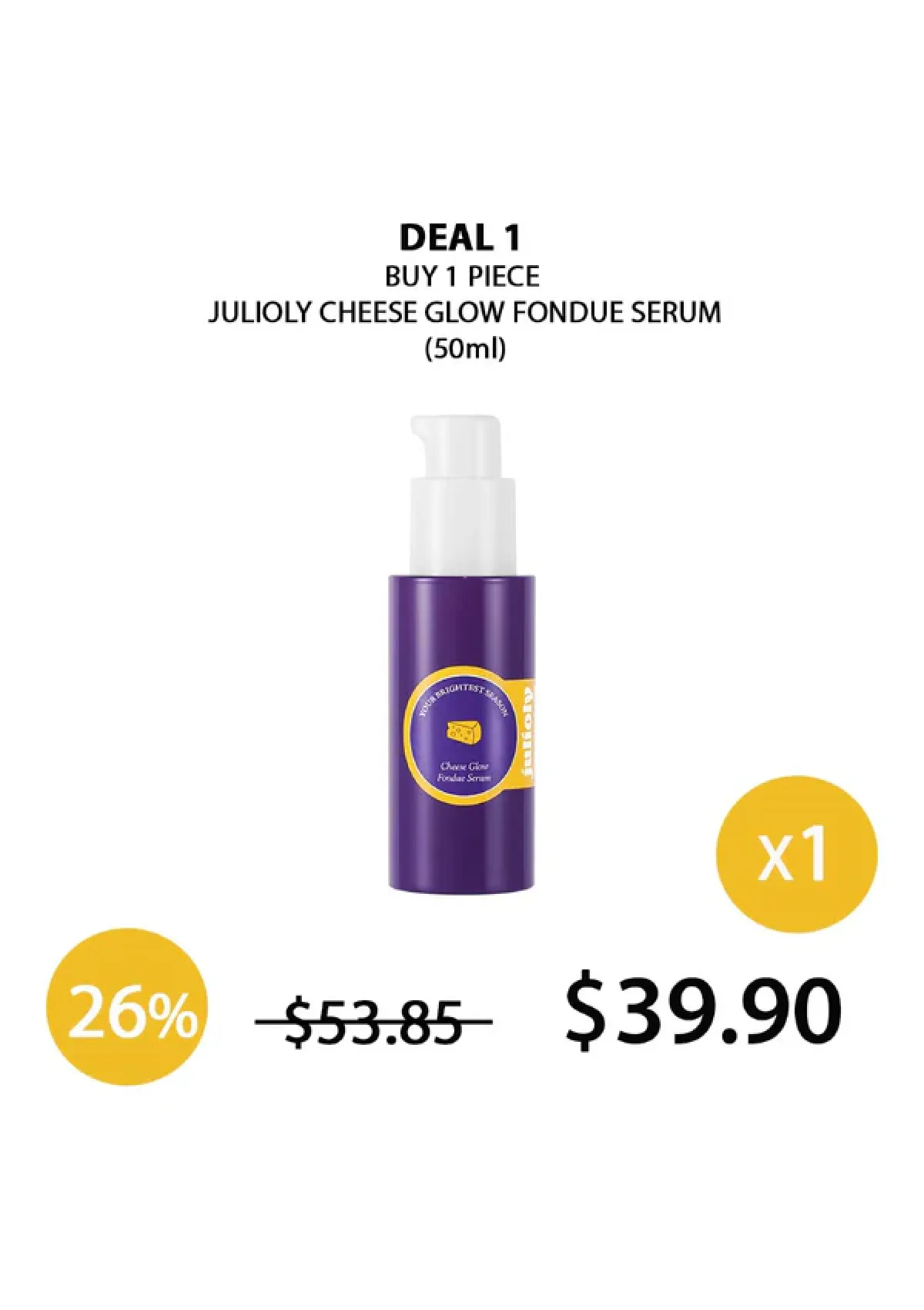 [JULIOLY] Cheese Glow Fondue Serum 50ml - Image 24