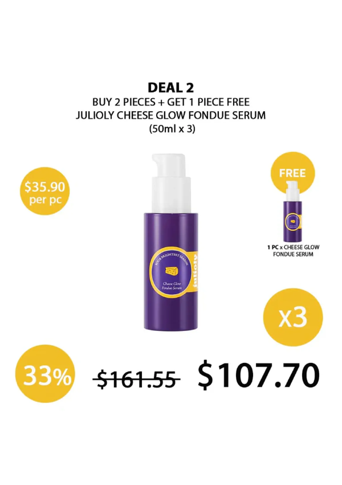 [JULIOLY] Cheese Glow Fondue Serum 50ml - Image 25