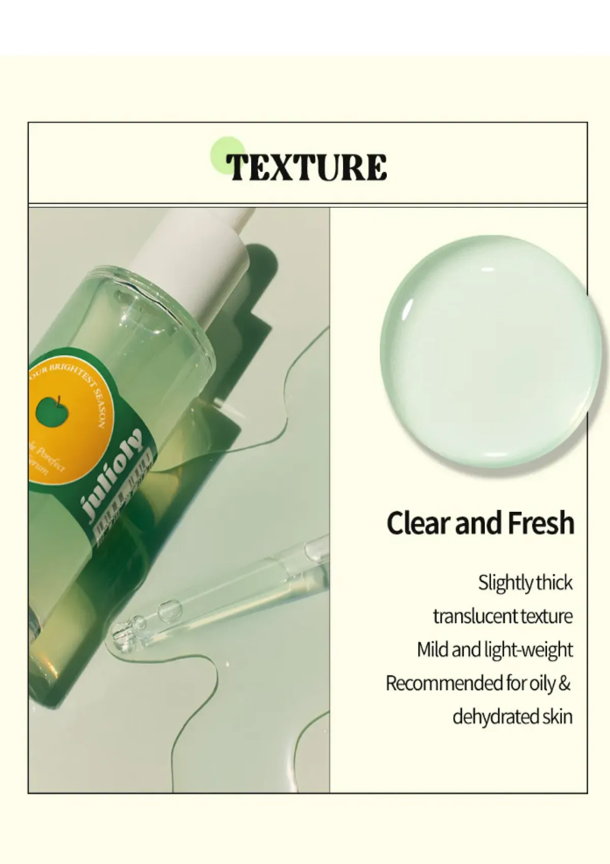 [JULIOLY] Green Apple Porefect Soothing Serum 50ml - Image 16