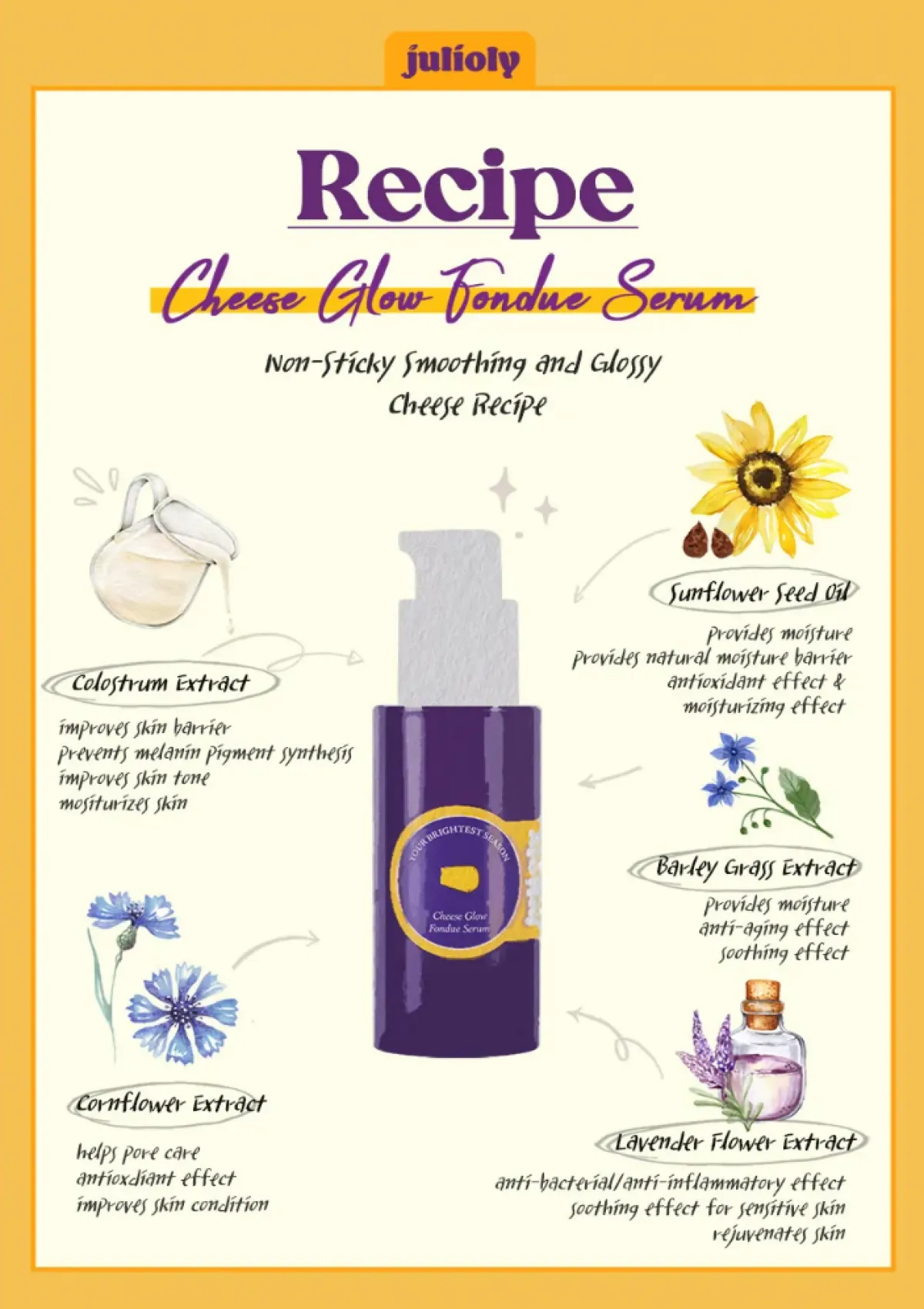 [JULIOLY] Cheese Glow Fondue Serum 50ml - Image 10