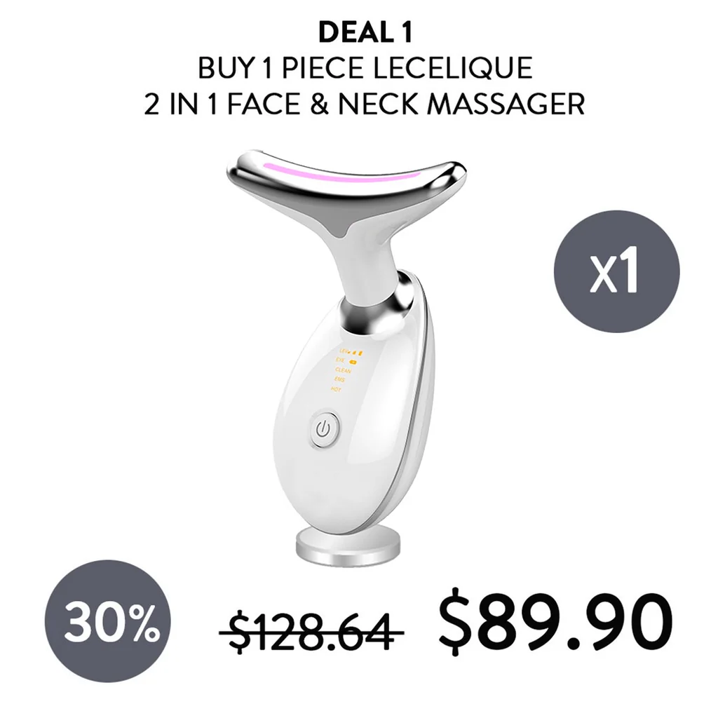 [LECELIQUE] 2 in 1 Face & Neck Massager - Image 7
