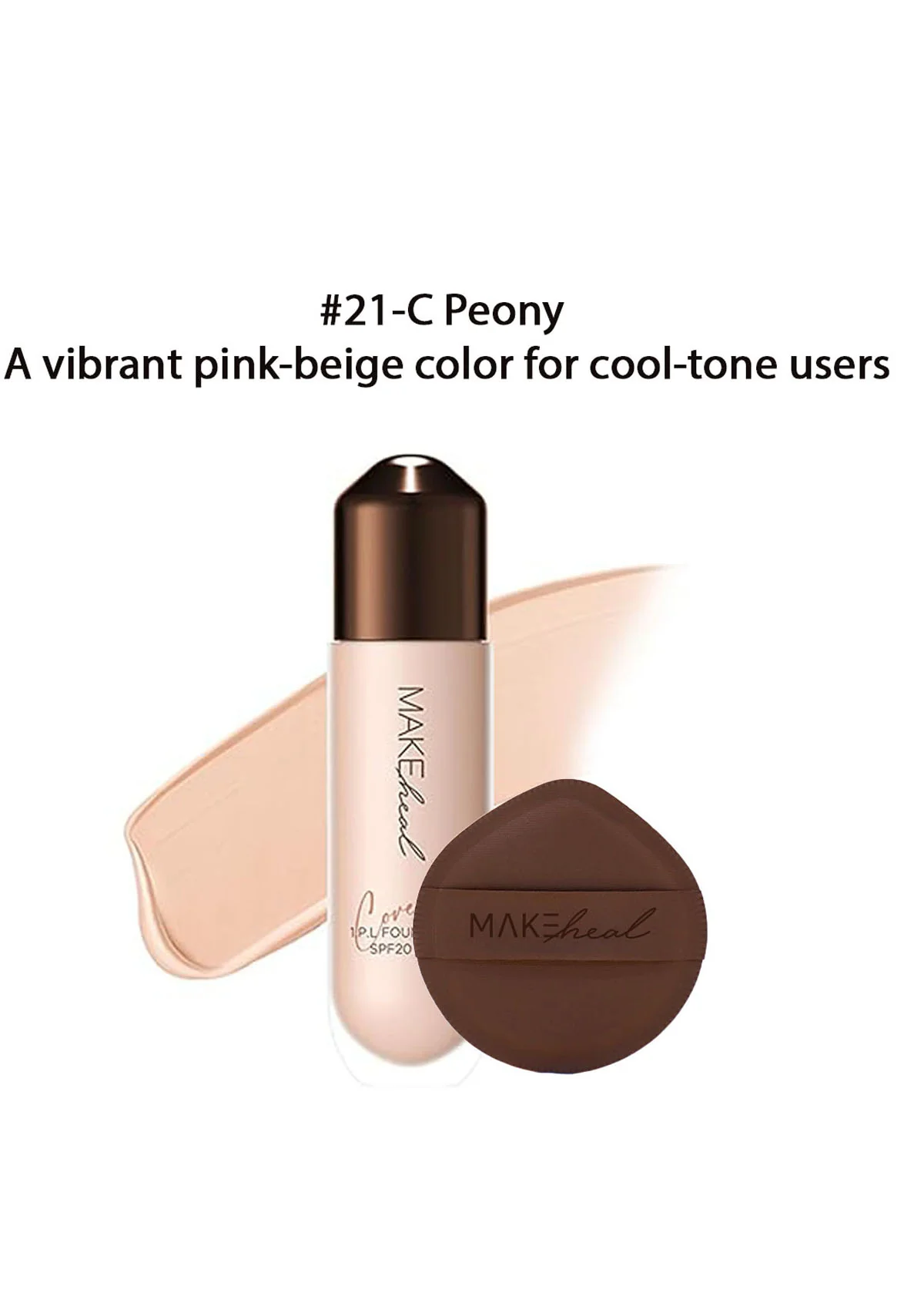 [MAKEHEAL] 1.P.L Foundaiser Foundation SPF20 PA++ | Cloud Pang Pang Puff - Image 14