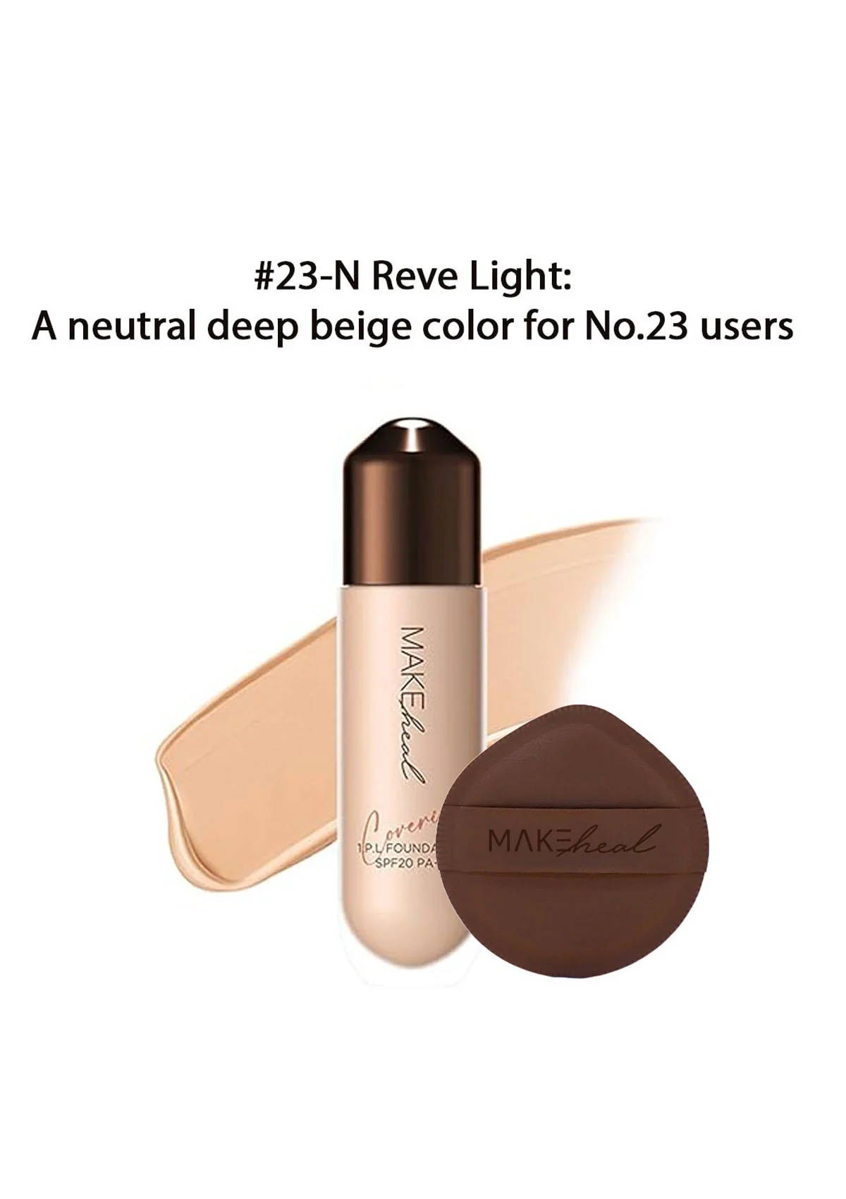 [MAKEHEAL] 1.P.L Foundaiser Foundation SPF20 PA++ | Cloud Pang Pang Puff - Image 15