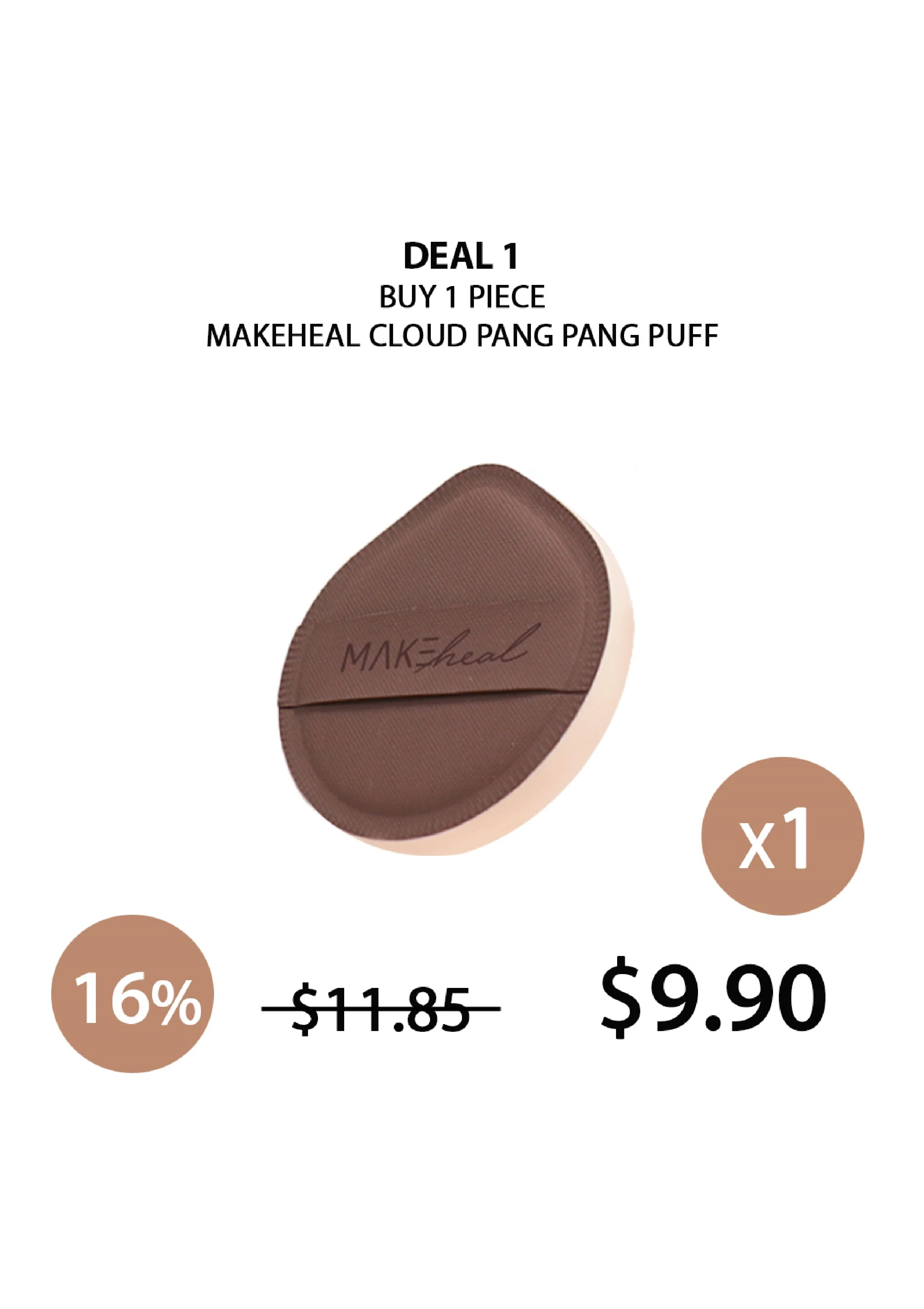 [MAKEHEAL] Cloud Pang Pang Puff 1pc (Length = 65mm + Thickness = 20T) - Image 3