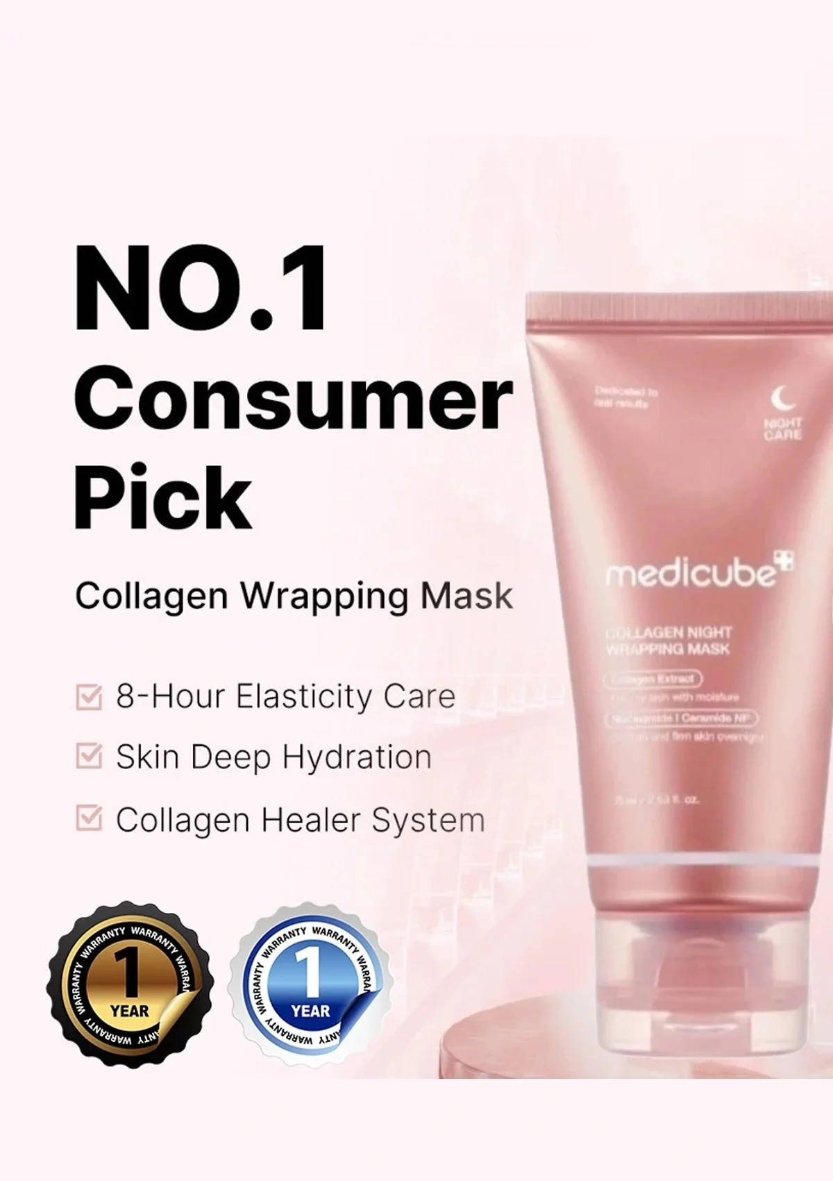 [MEDICUBE] Collagen Night Wrapping Mask 75ml - Image 3