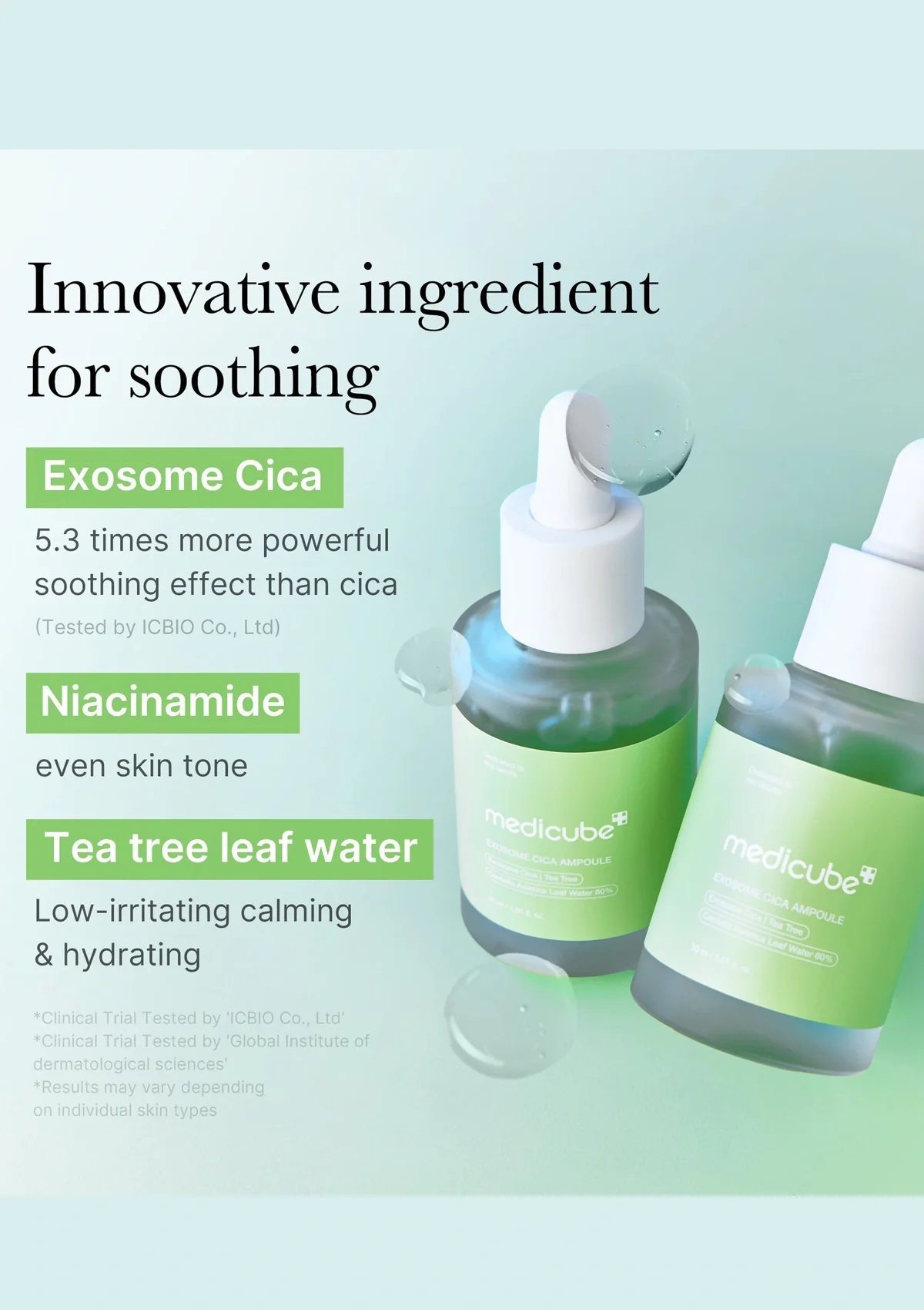 [MEDICUBE] Exosome Cica Calming Ampoule 30ml - Image 5