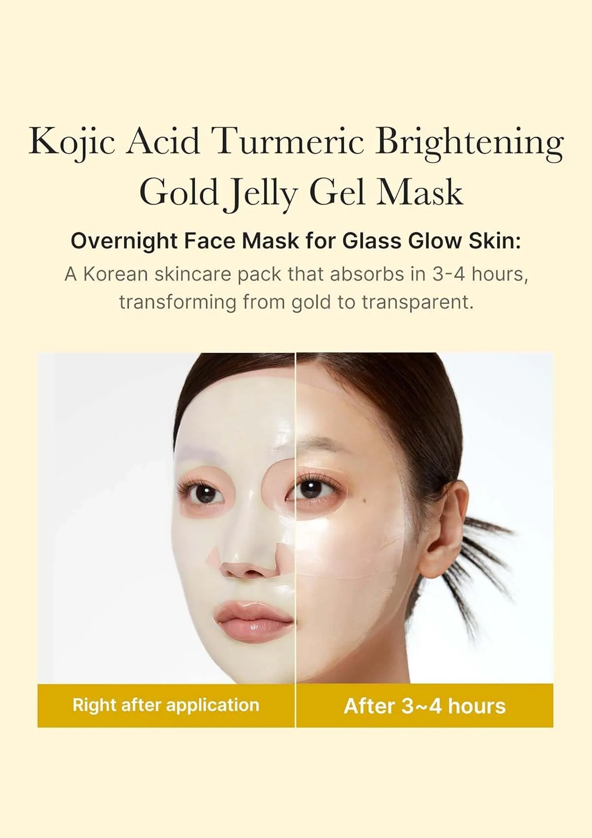 [MEDICUBE] Kojic Acid Turmeric Brightening Gel Mask (1 Box = 28g x 4 Masks) - Image 3