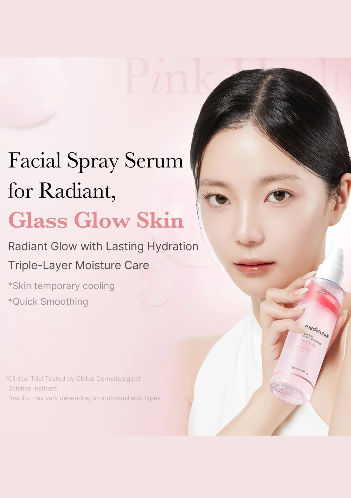 [MEDICUBE] PDRN Pink Glutathione Serum Mist 100ml - Image 6