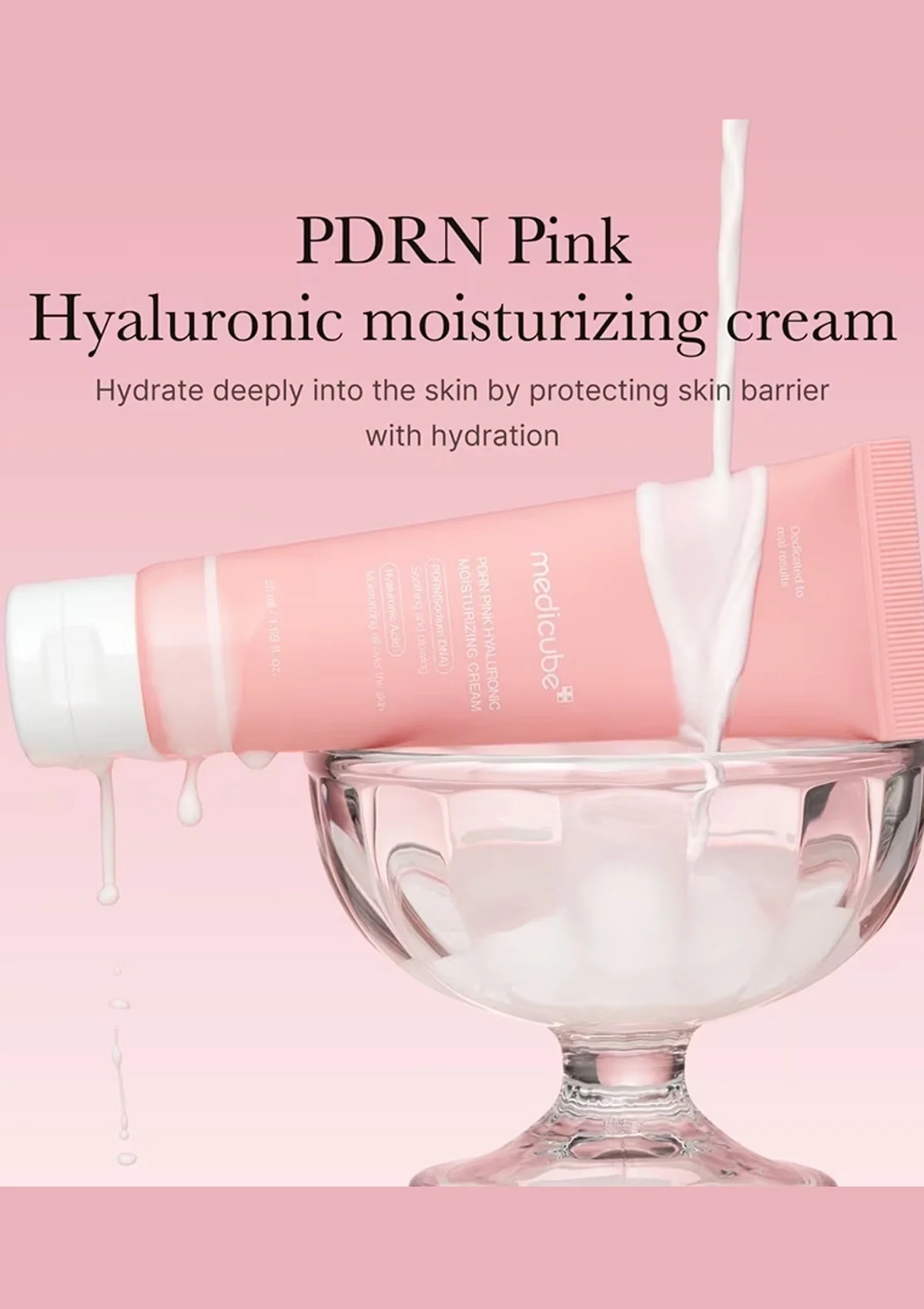 [MEDICUBE] PDRN Pink Hyaluronic Moisturizing Cream 50ml - Image 4