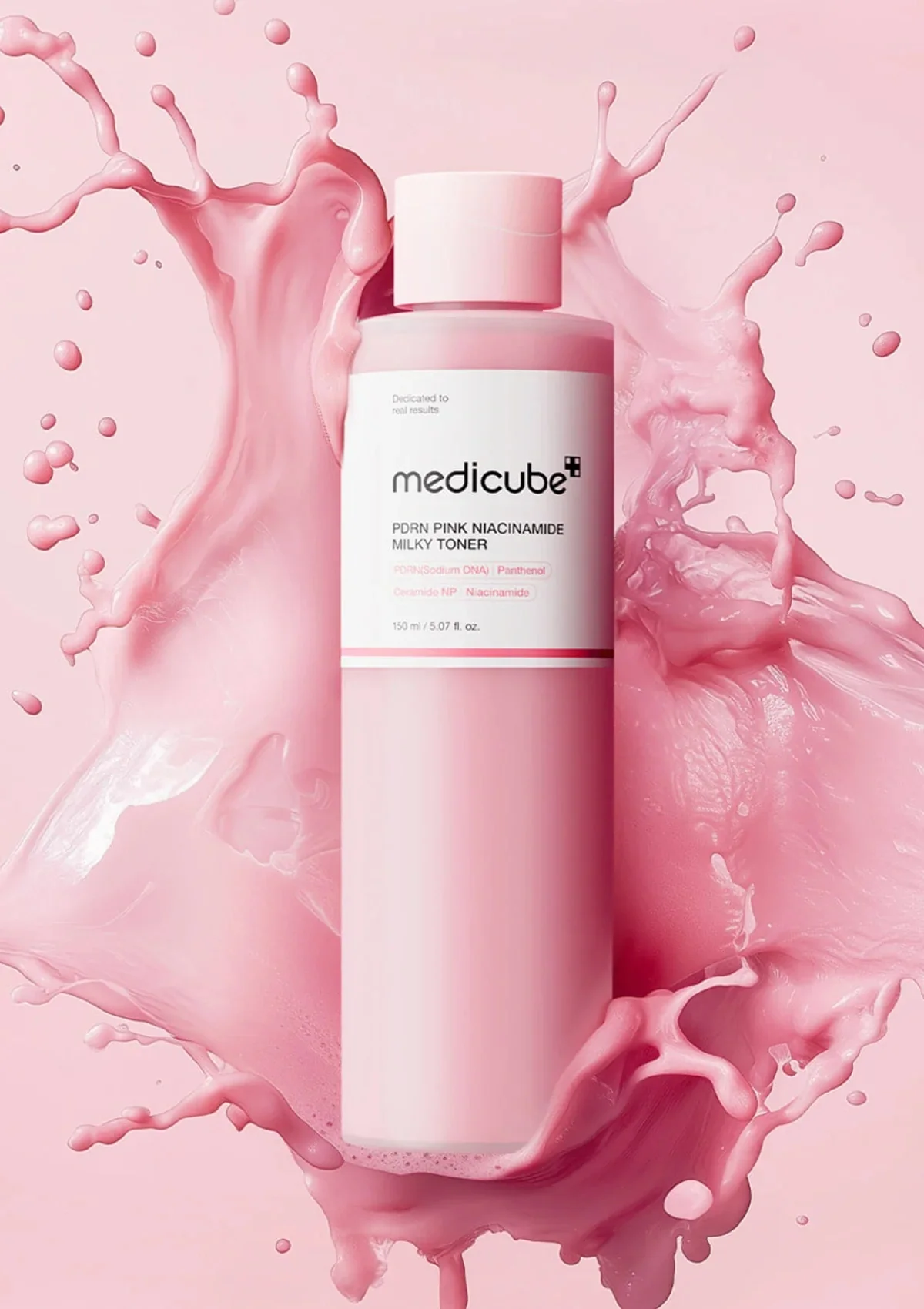 [MEDICUBE] PDRN Pink Niacinamide Milky Toner 150ml - Image 2