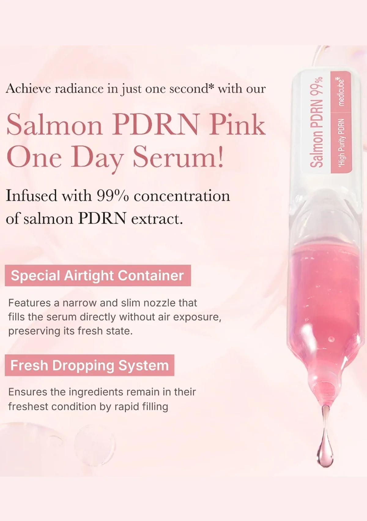 [MEDICUBE] PDRN Pink One Day Serum (1 Box = 1.5ml x 10 Piece) - Image 7