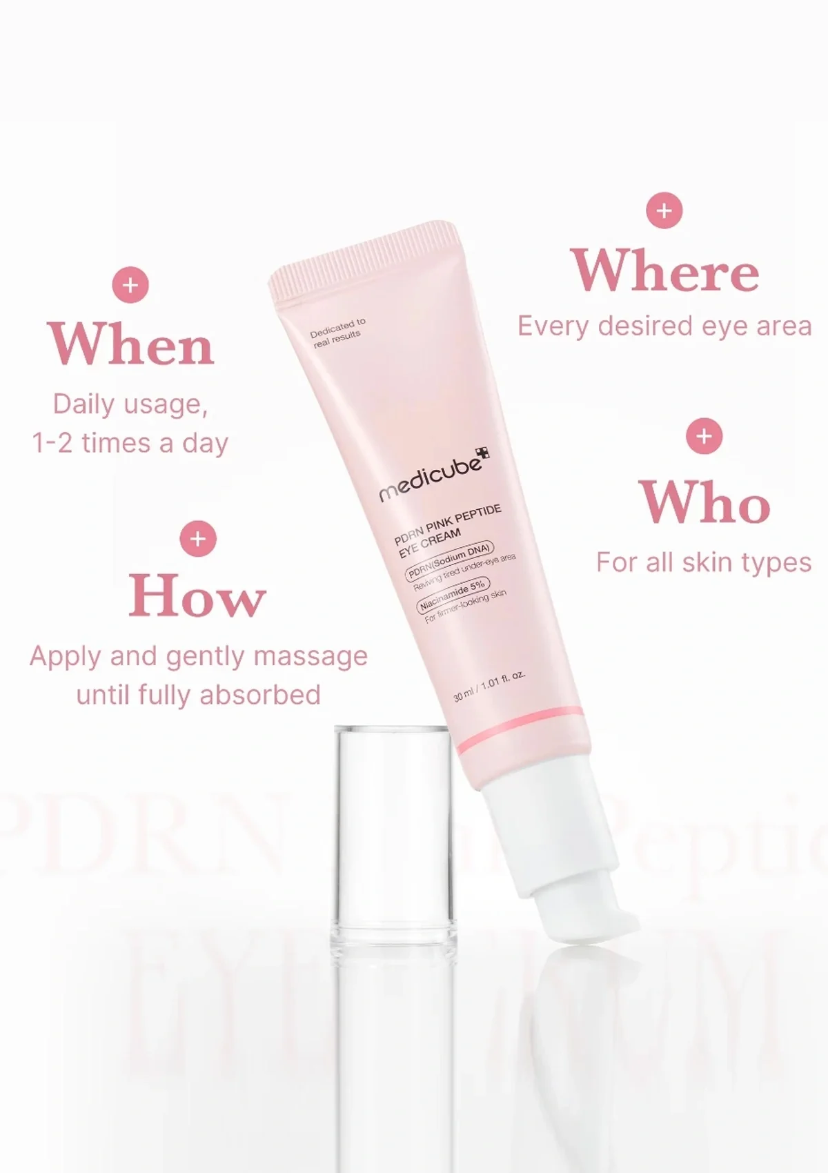 [MEDICUBE] PDRN Pink Peptide Eye Cream 30ml - Image 5
