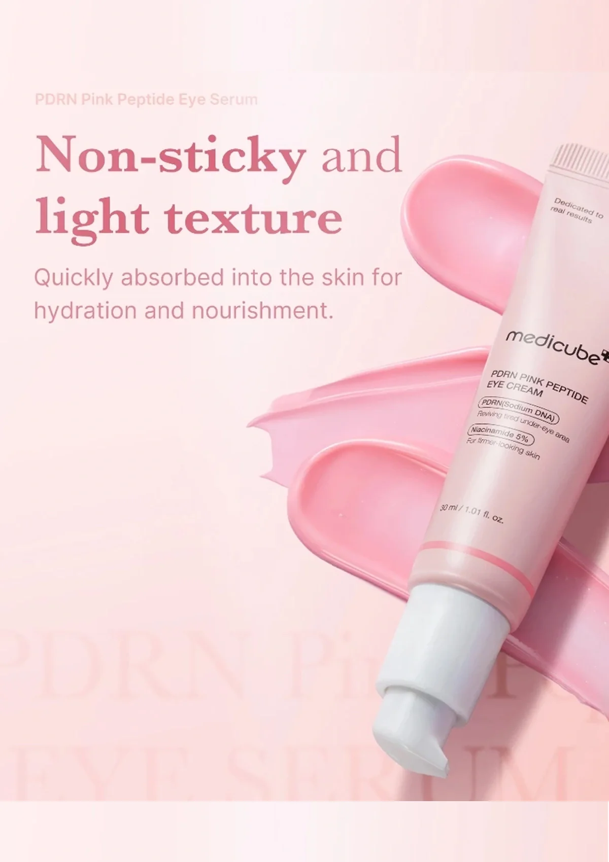 [MEDICUBE] PDRN Pink Peptide Eye Cream 30ml - Image 6