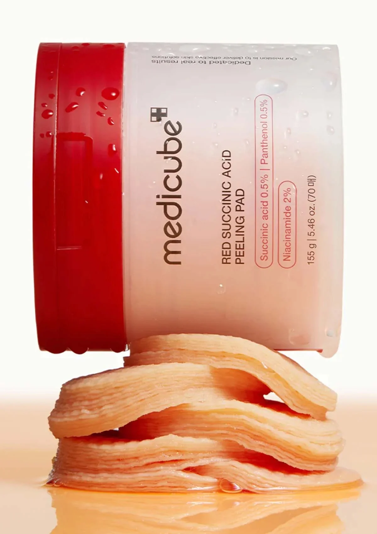 [MEDICUBE] Red Succinic Acid Peeling Pad (1 Box = 70 Pads) - Image 9