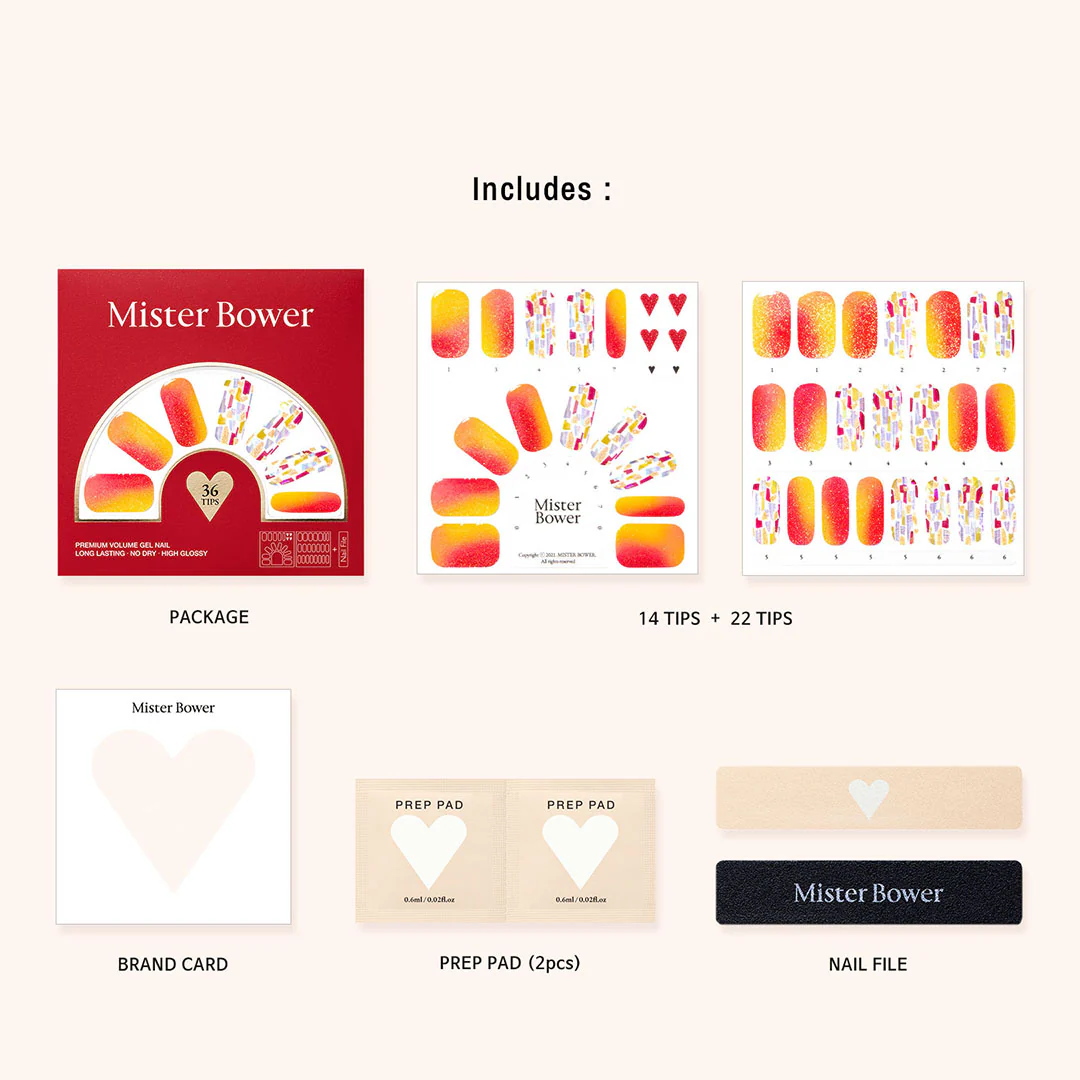 [Mister Bower] Volume Gel Nail - Peach Slush - Image 7