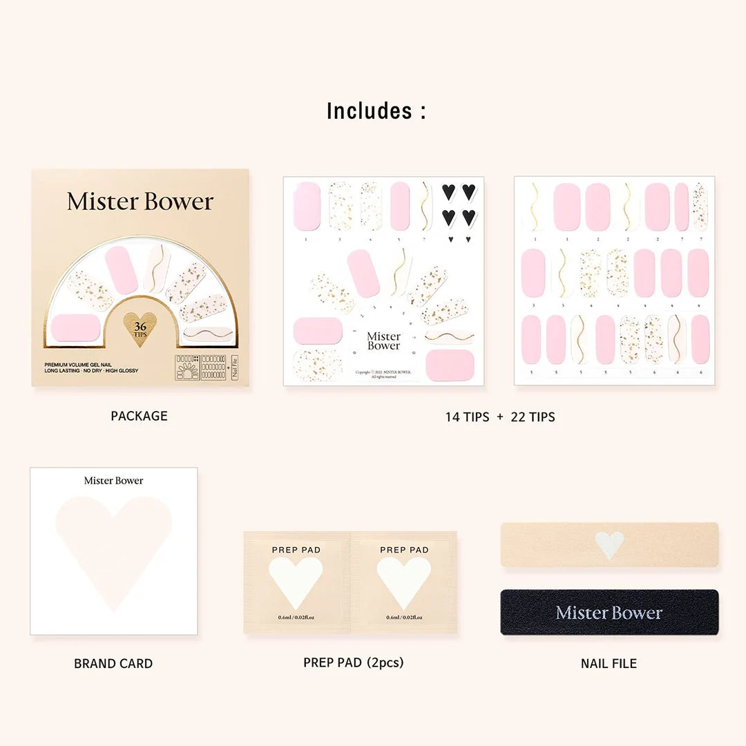 [Mister Bower] Volume Gel Nail - Pink Dust - Image 10