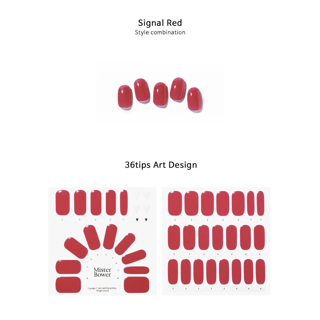 [Mister Bower] Volume Gel Nail - Signal Red - Image 10