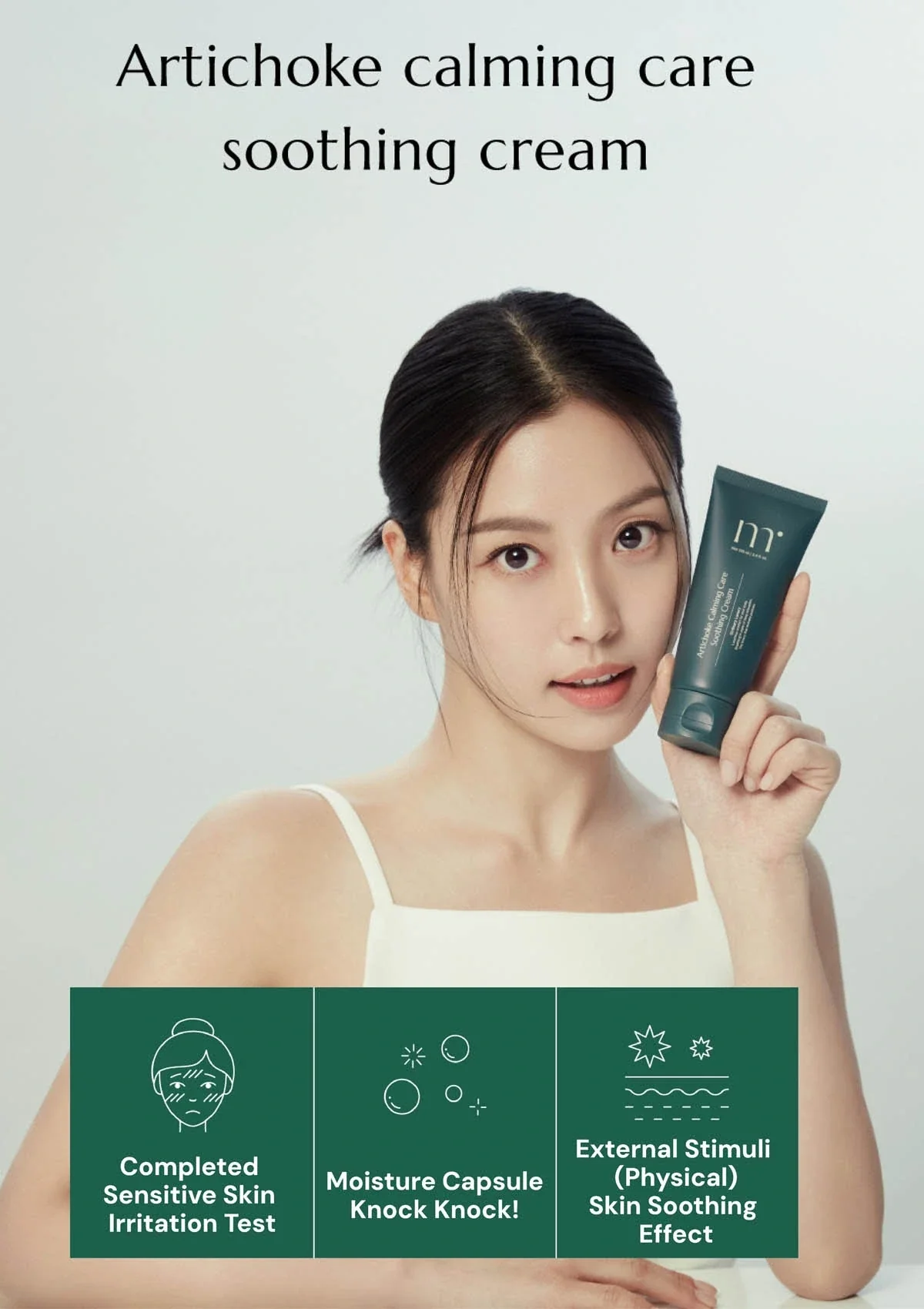 [MOLVANY] Artichoke Calming Care Soothing Cream 100ml - Image 3