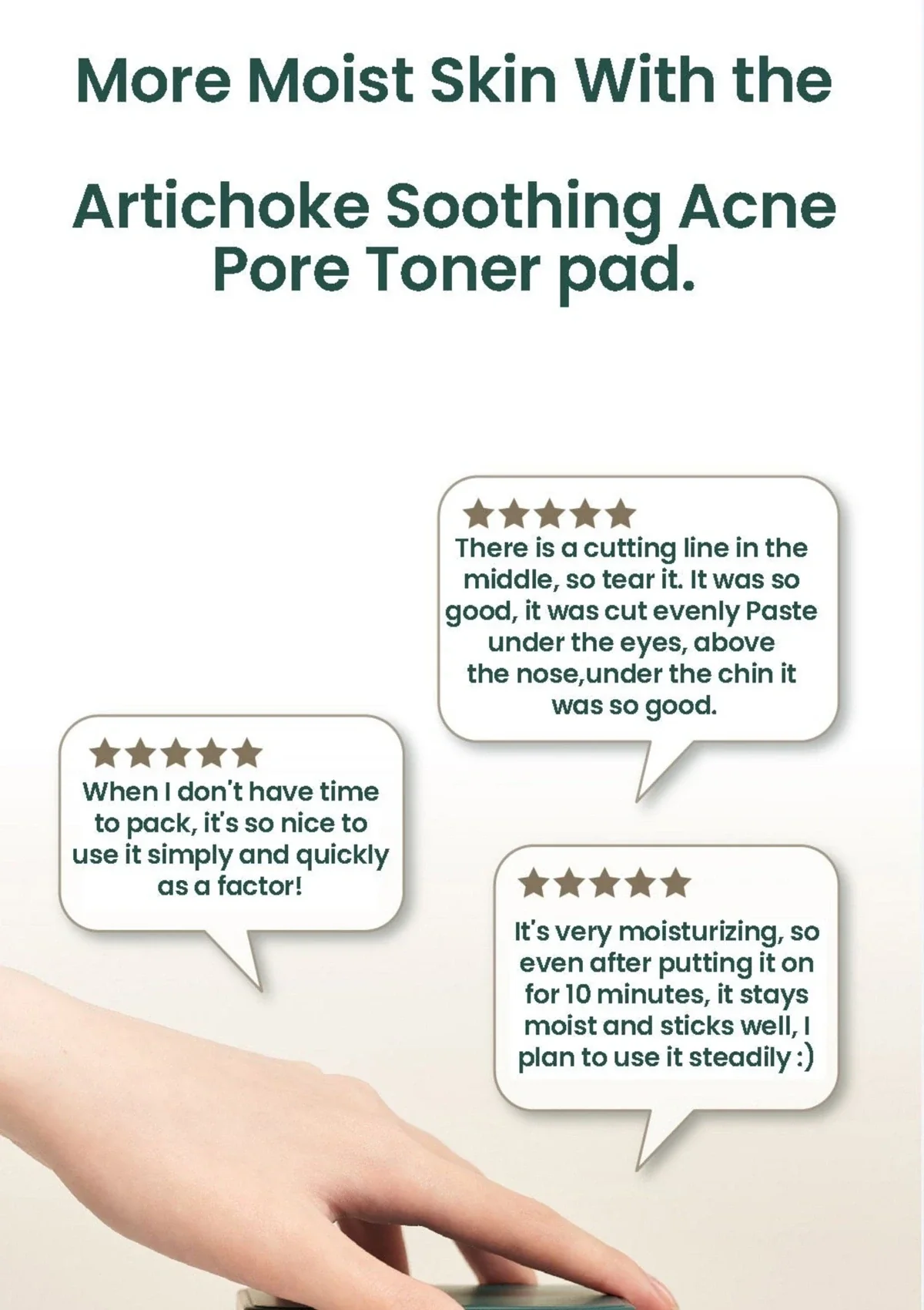[MOLVANY] Artichoke Soothing Acne Pore Toner Pad 160ml (70 Pads) - Image 10