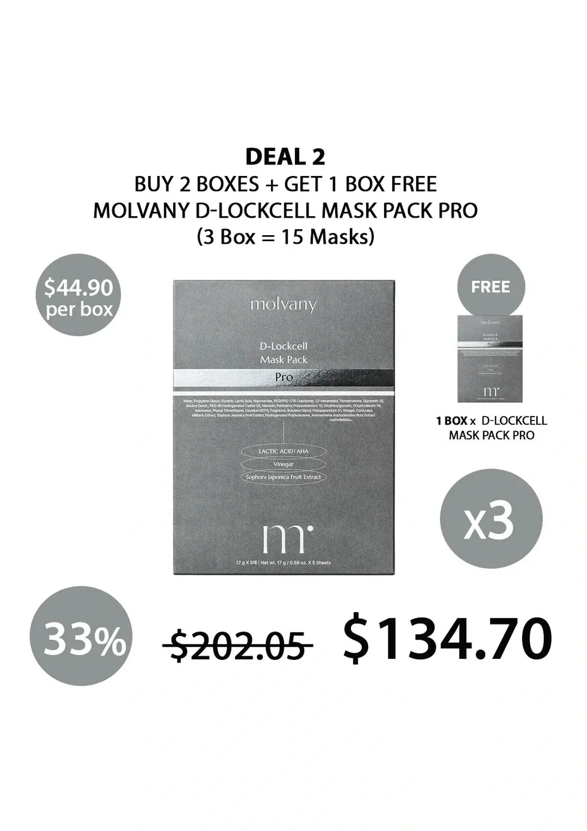 [MOLVANY] D-lockcell Mask Pack Pro (1 Box = 5 Masks X 17g) - Image 22