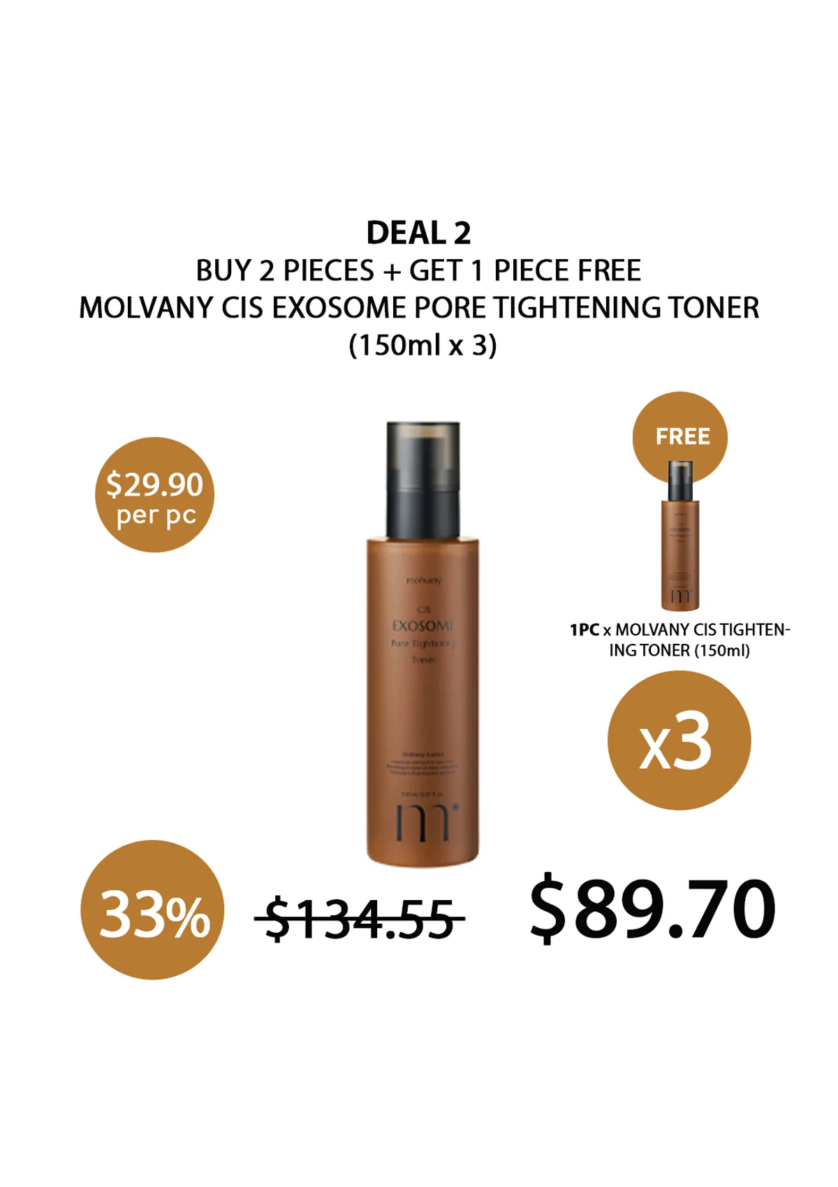 [MOLVANY] Exosome Pore Tightening Toner 150ml - Image 5