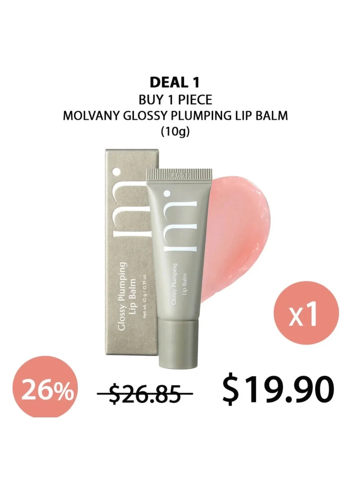 [MOLVANY] Glossy Plumping Lip Balm 10g - Image 18