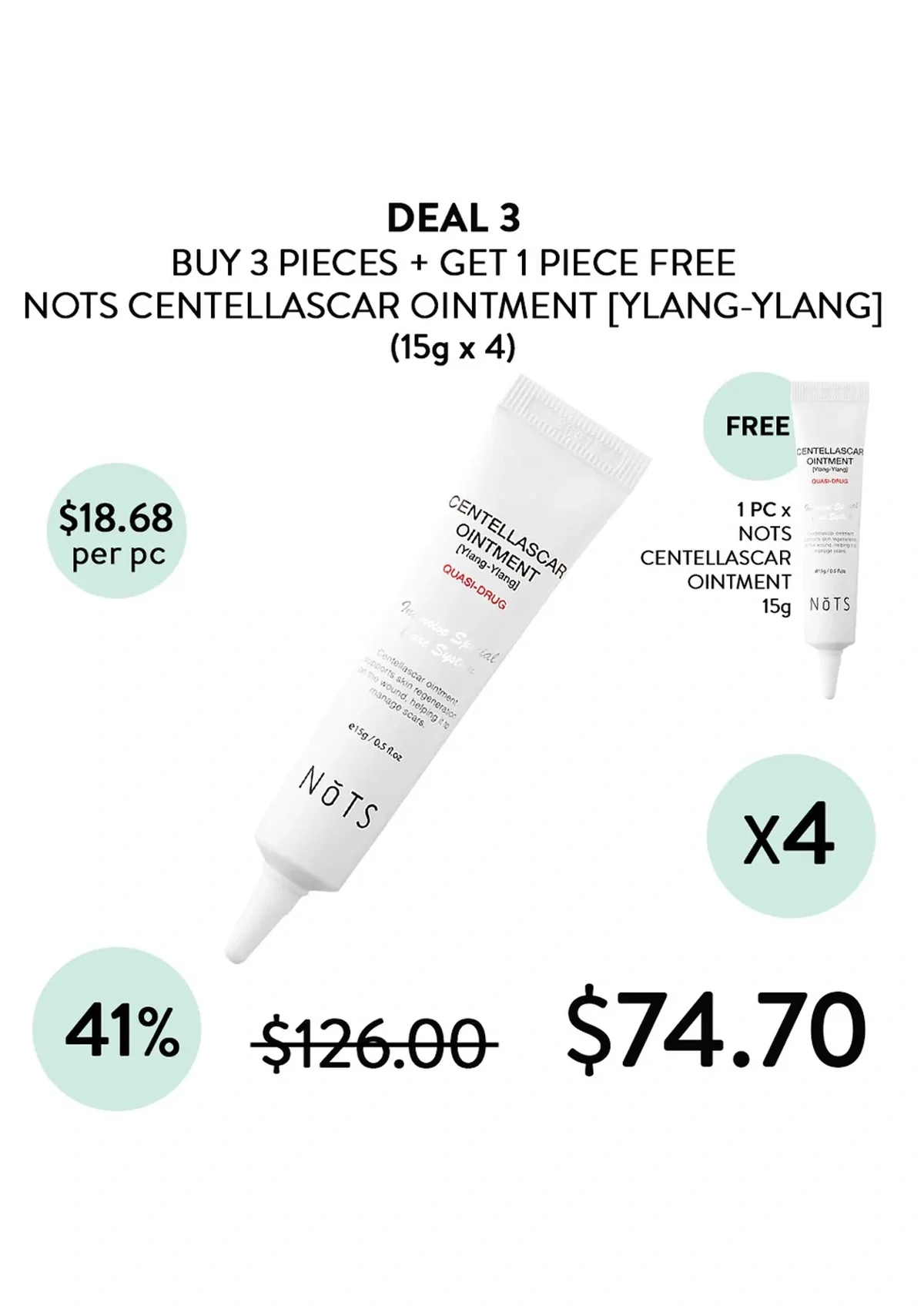 [NOTS] Centella Scar Ointment [Ylang-Ylang] 15g - Image 12