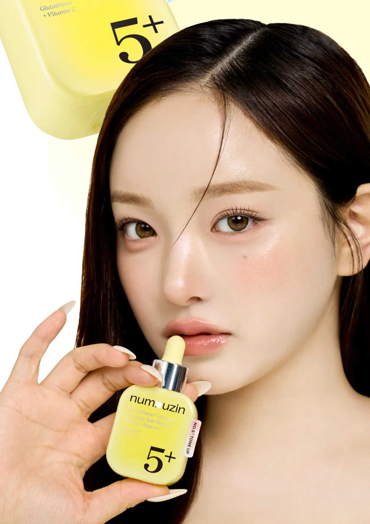 [NUMBUZIN] No.5+ Glutathione Vitamin Tone-Up Sun Serum SPF50+ PA++++ 30ml - Image 2