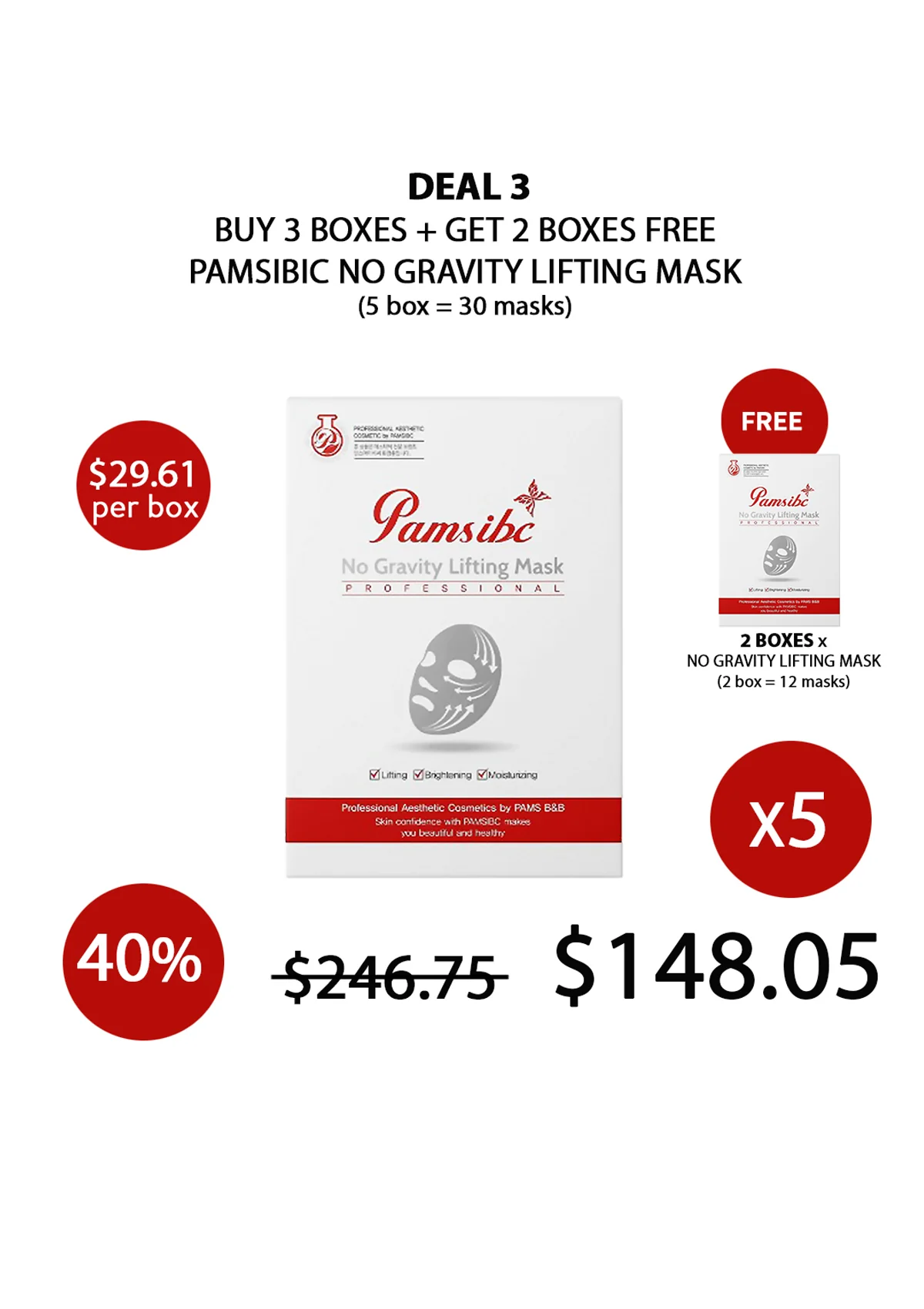 [PAMSIBC] Skinalle No Gravity Lifting Mask (1 Box  = 6 Masks) - Image 23