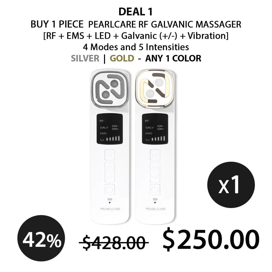 [PEARLCARE] RF Galvanic Massager ( RF + EMS + LED + Galvanic (+/-) + Vibration ) - Image 4