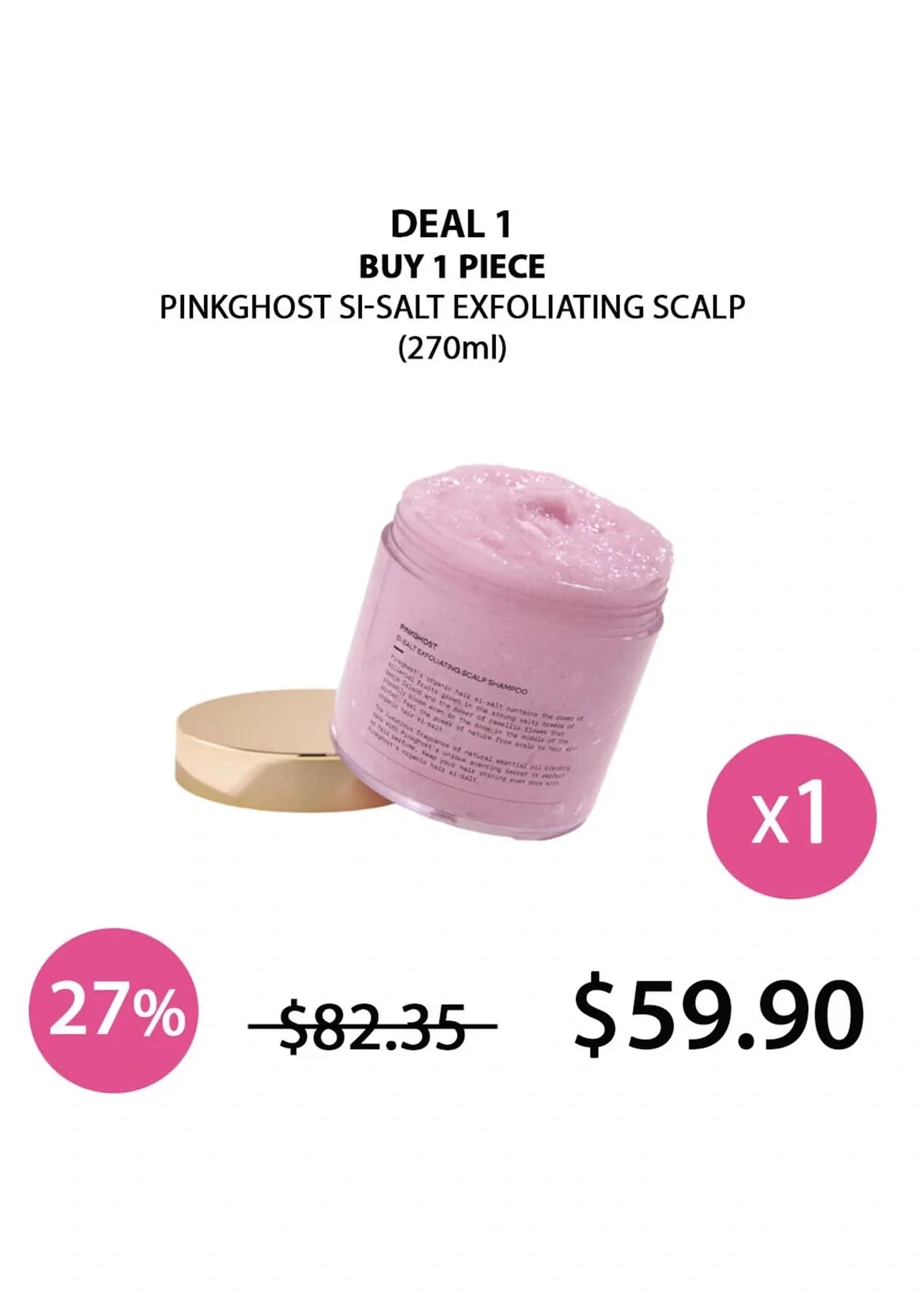 [PINKGHOST] Si-Salt Exfoliating Scalp Shampoo 270ml - Image 21