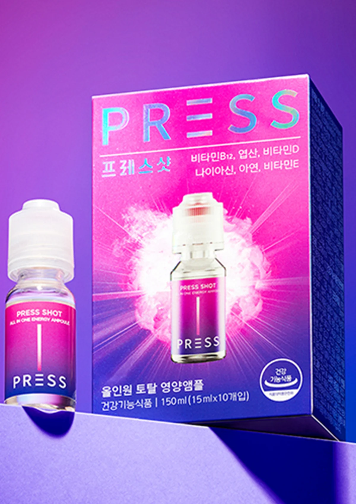 [PRESS SHOT] All-In-One Energy Ampoule (1 Box = 15ml x 10 Bottles) - Image 18