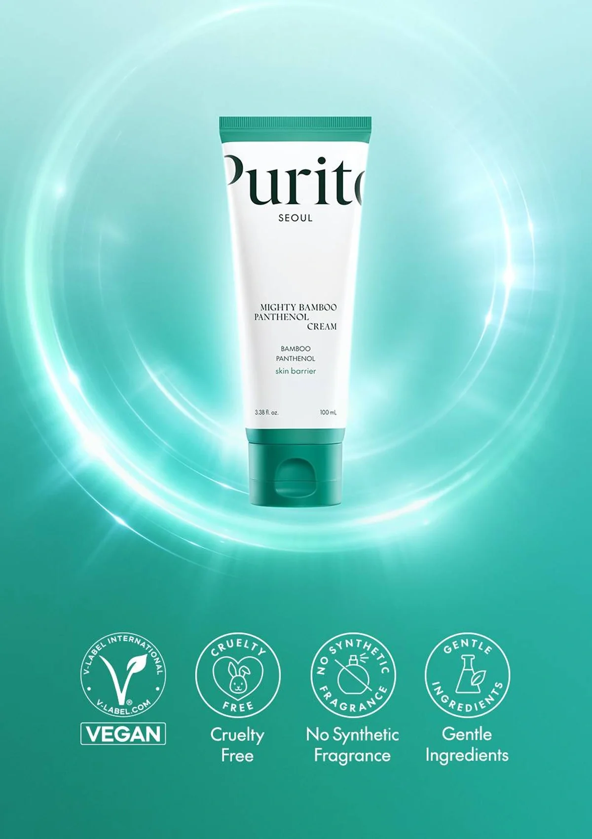 [PURITO SEOUL] Mighty Bamboo Panthenol Cream 100ml - Image 3