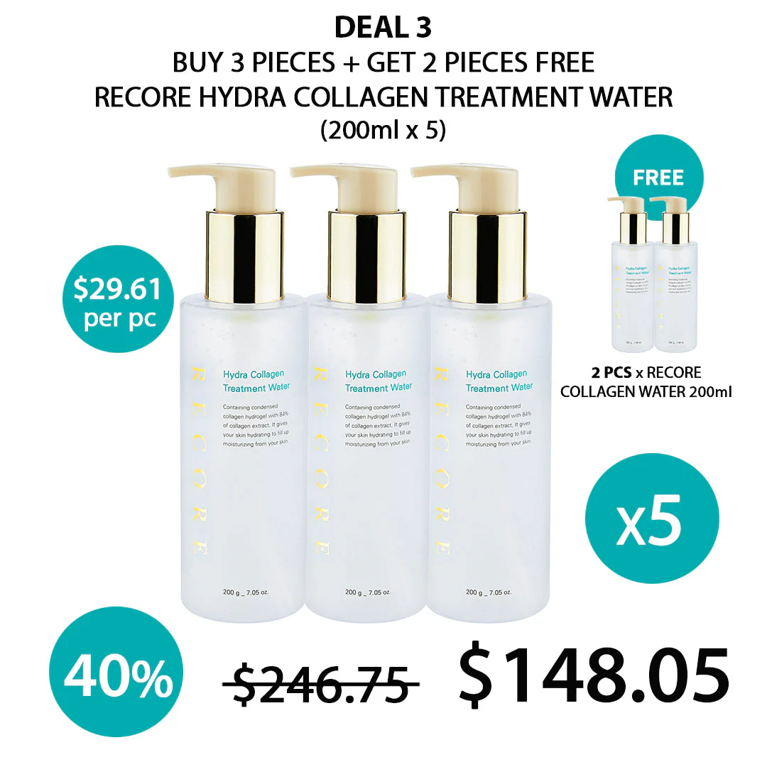 [RECORE] Ampoule Special Set + Hydra Collagen Treatment Water 200ml - Image 10