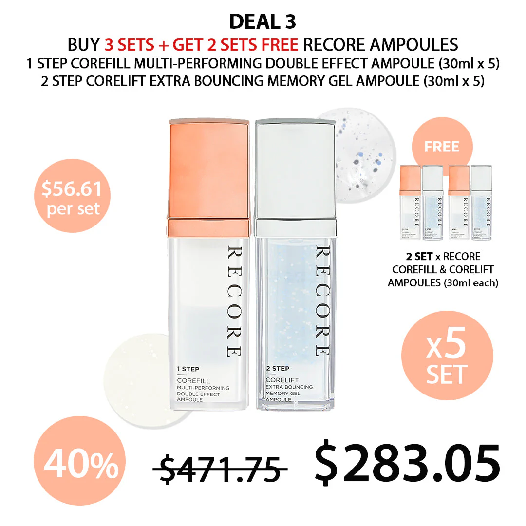 [RECORE] Ampoule Special Set + Hydra Collagen Treatment Water 200ml - Image 9