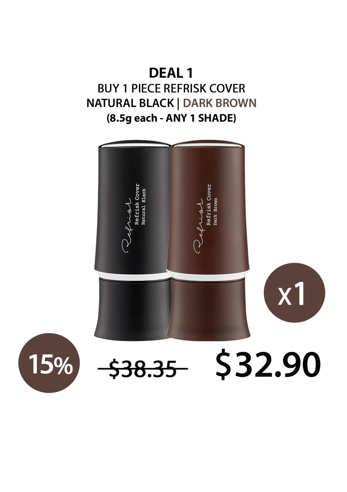 [REFRISK] Cover (Natural Black & Dark Brown) 8.5g - Image 23
