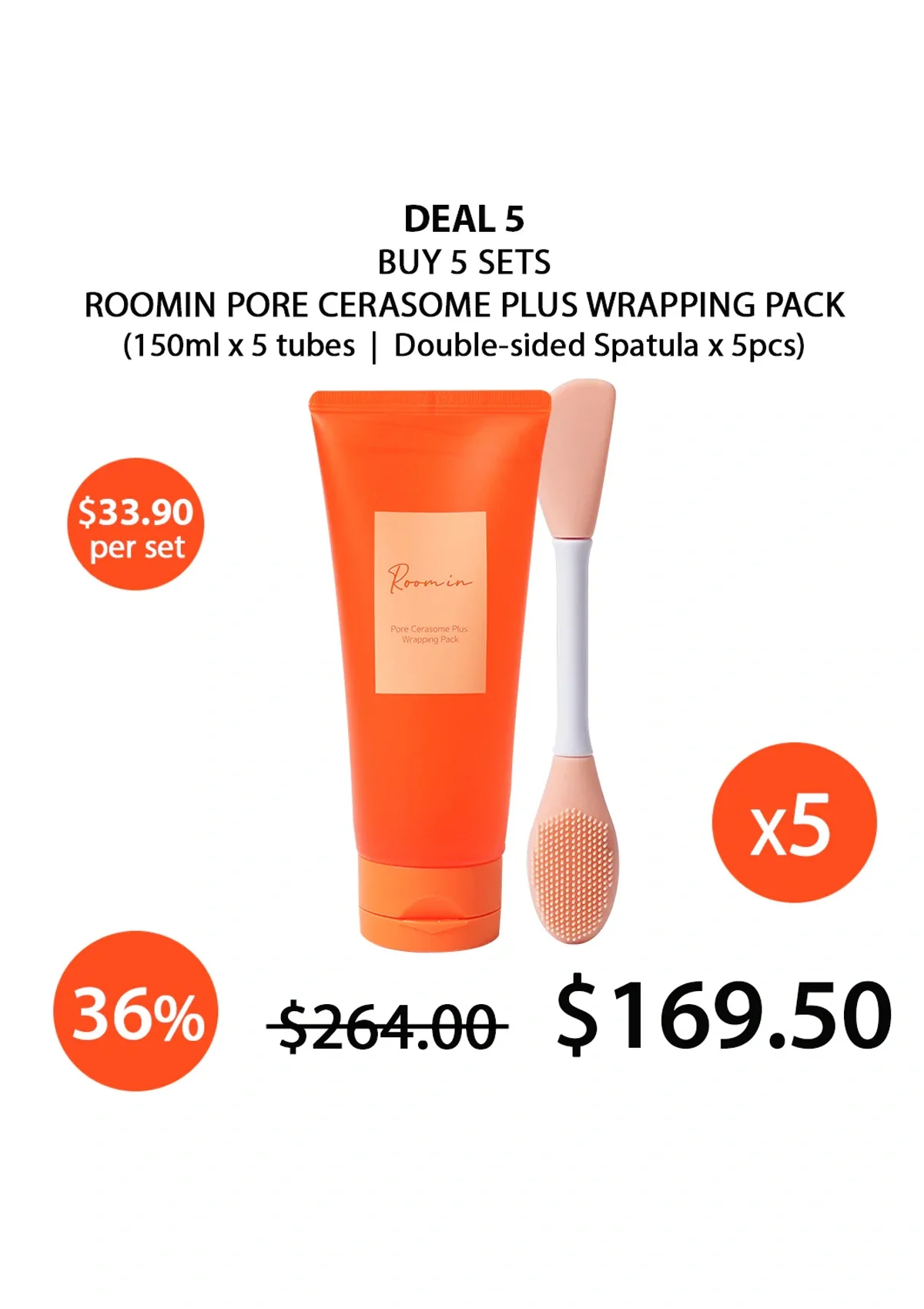 CLEARANCE SALE - [ROOMIN] Pore cerasome Plus Wrapping Pack 150ml - Image 22