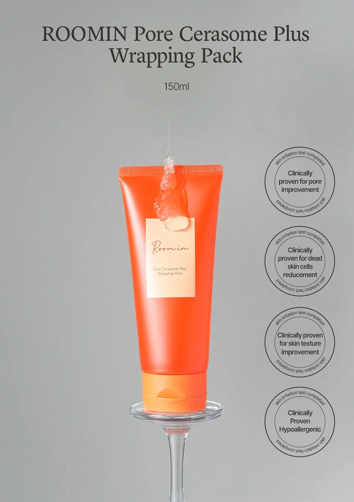 CLEARANCE SALE - [ROOMIN] Pore cerasome Plus Wrapping Pack 150ml - Image 4