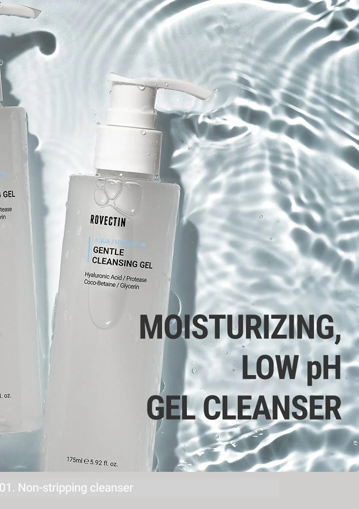 [ROVECTIN] Aqua Gentle Cleansing Gel 175ml - Image 5