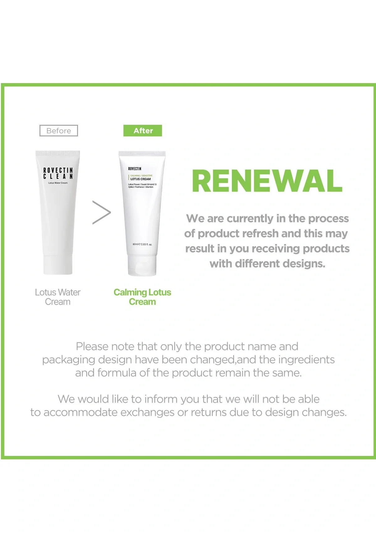 [ROVECTIN] Calming Lotus Cream 60ml - Image 4
