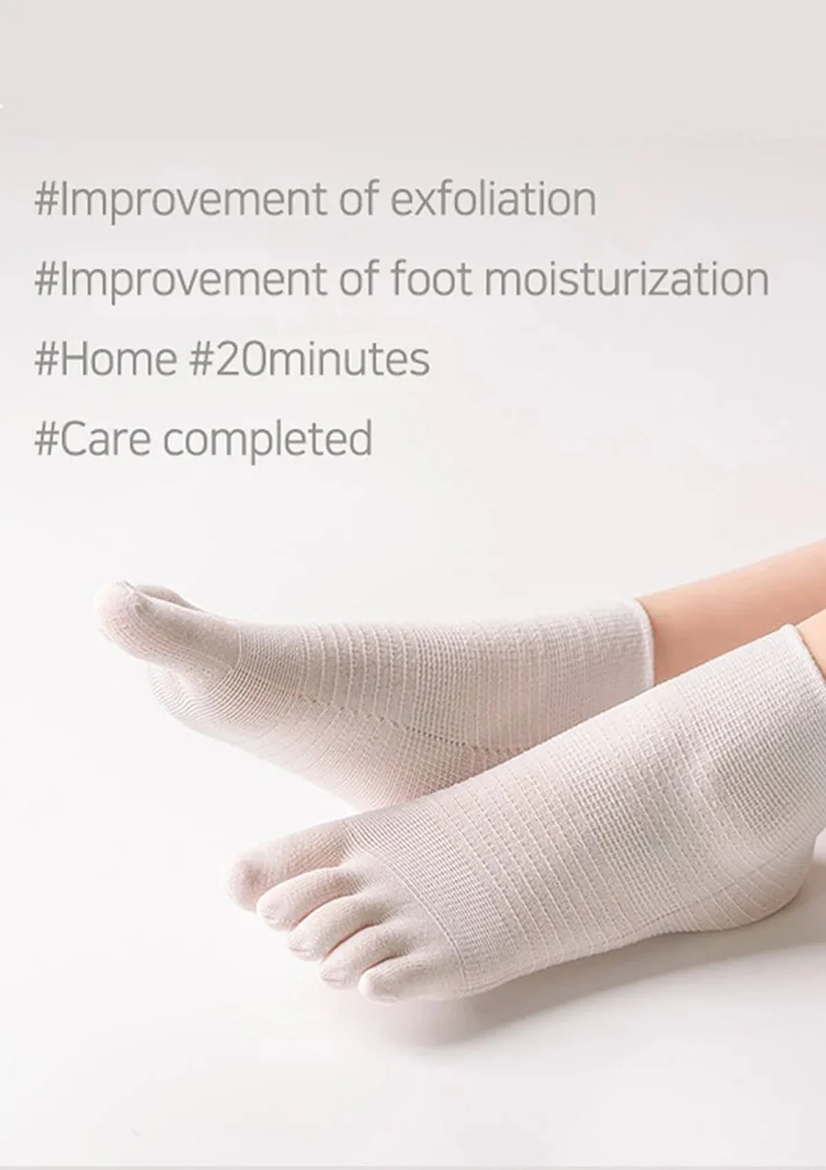 [RUBELLI] Toe Socks Foot Pack (1 Box = 3 Pairs) - Image 4