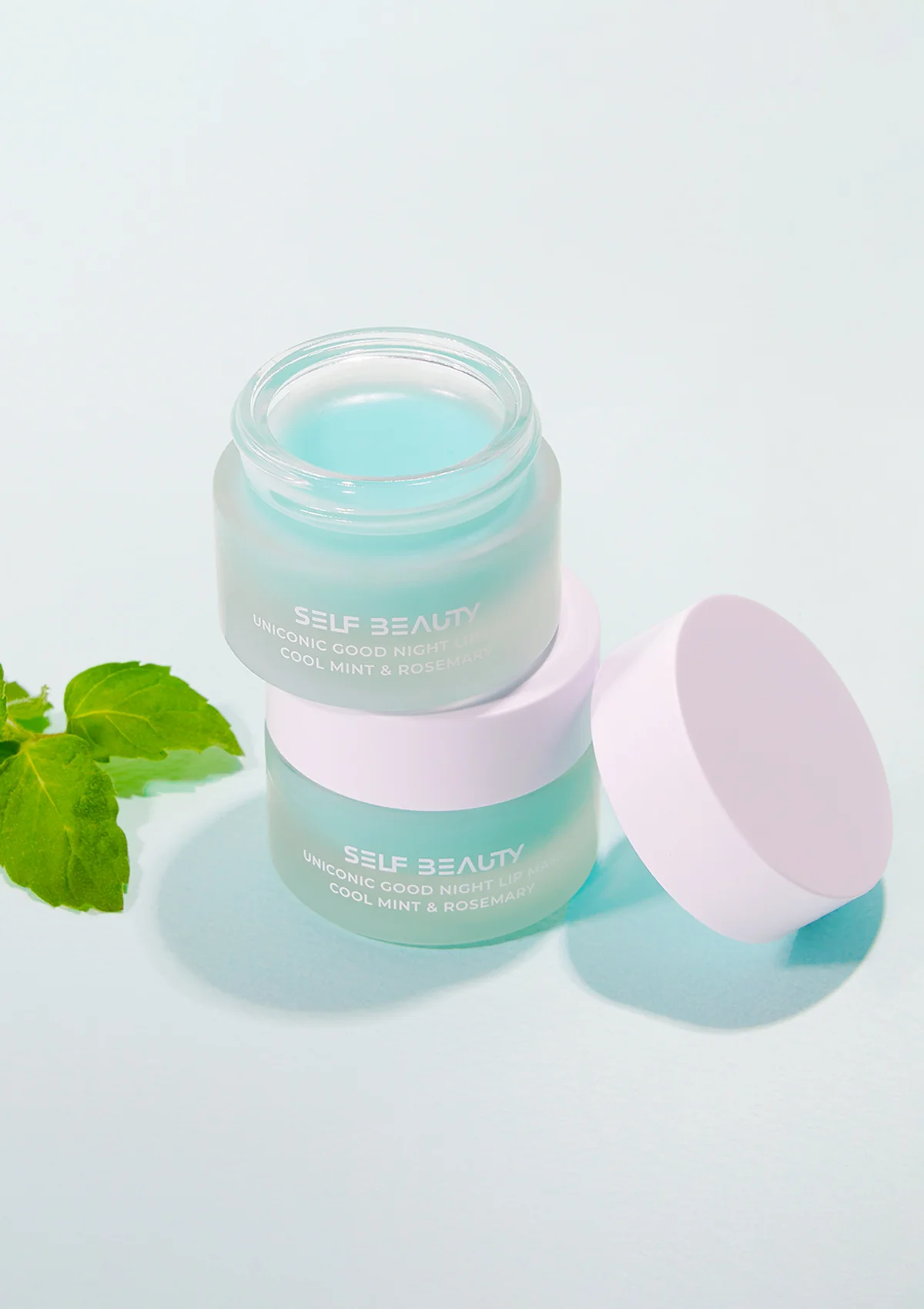 CLEARANCE SALE - [SELF BEAUTY] Uniconic Good Night Lip Mask | Cool Mint and Rosemary 14.5g - Image 4