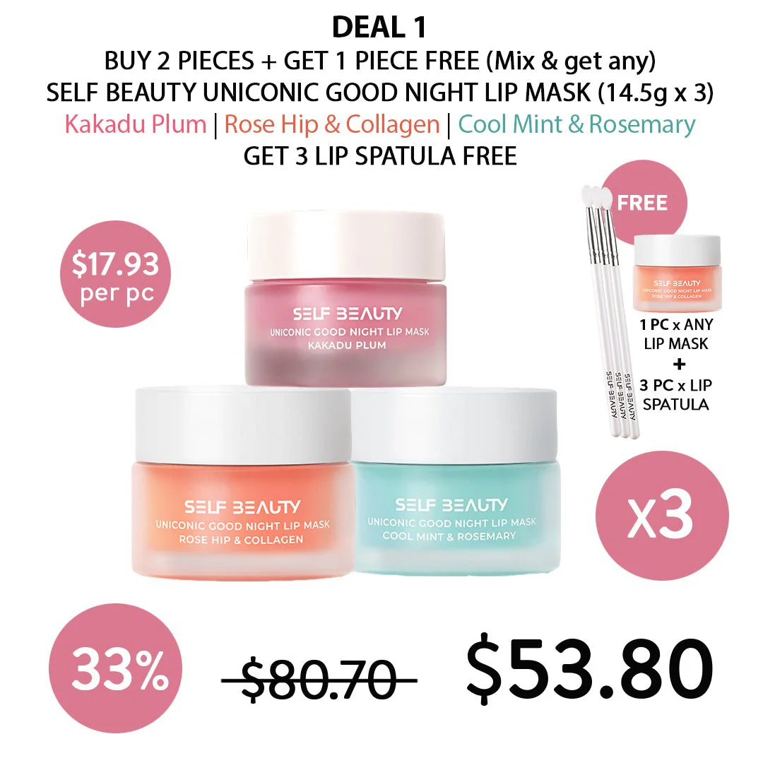 CLEARANCE SALE - [SELF BEAUTY] Uniconic Good Night Lip Mask | Cool Mint and Rosemary 14.5g - Image 6